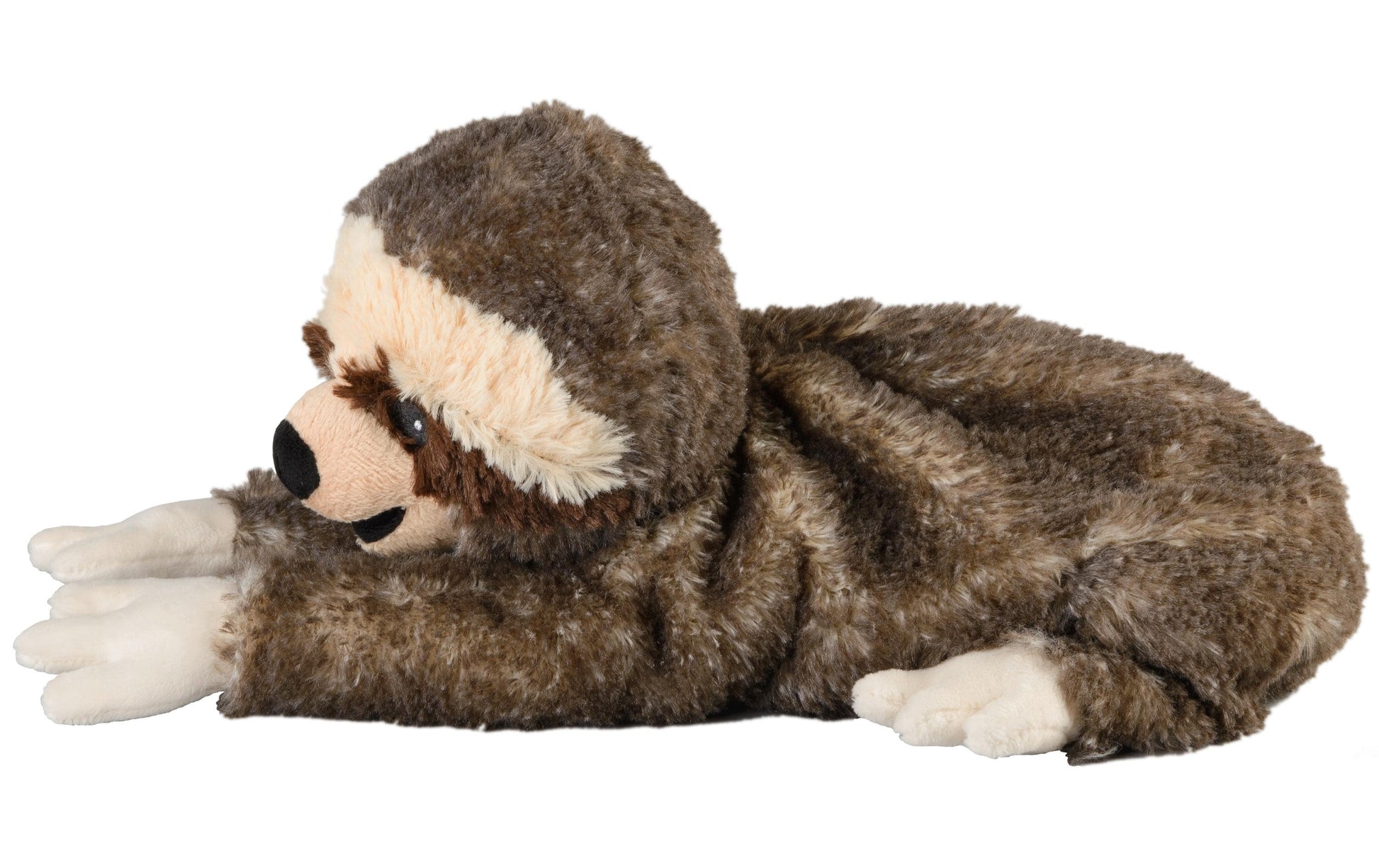 Warmies Wärme-Stofftier Faultier II – 760 g, 330 mm Tiefe, Braun/Beige
