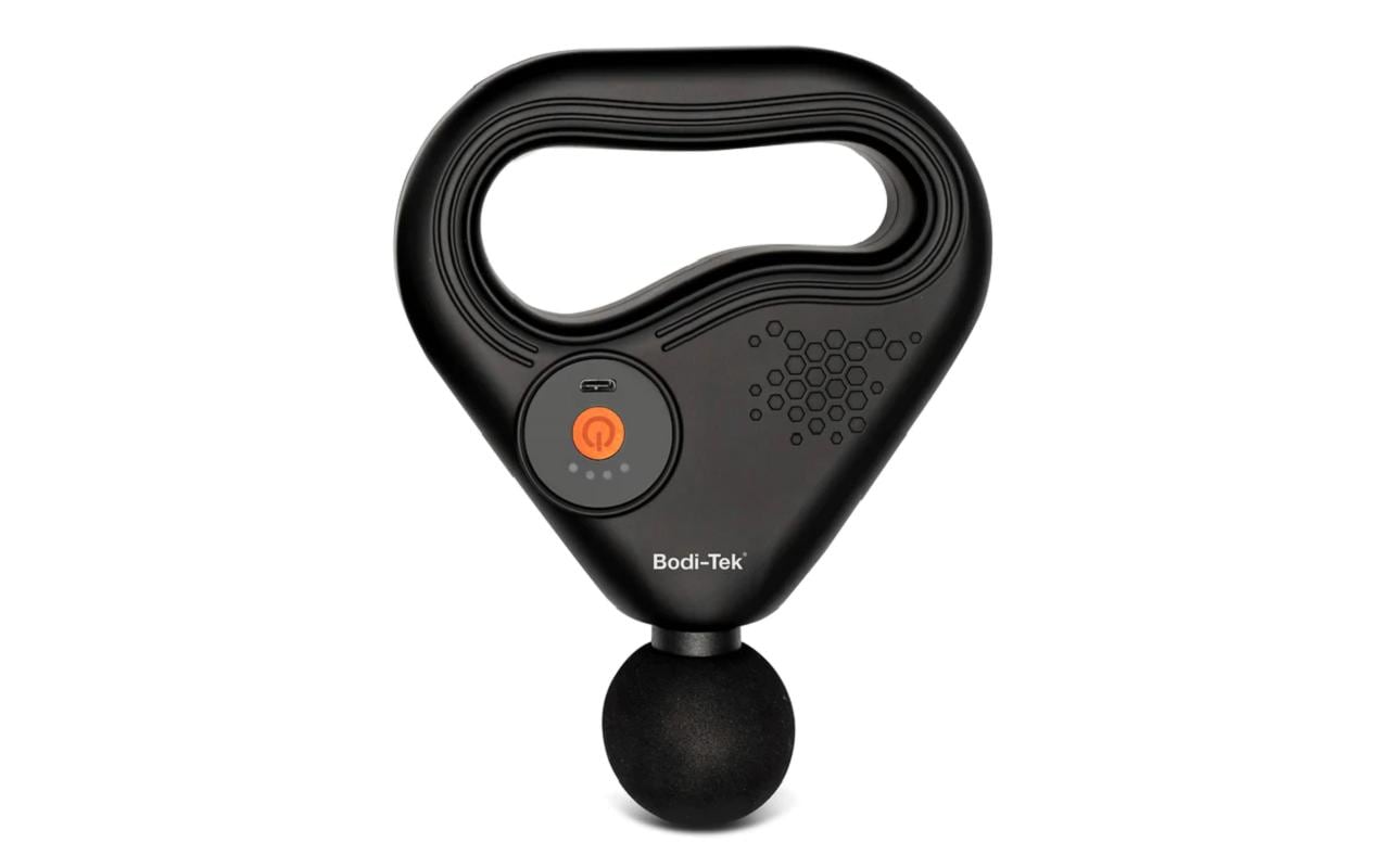 Bodi-Tek Massagepistole – Schwarz, Perkussionsmassage, Akkubetrieb, 4 Programme
