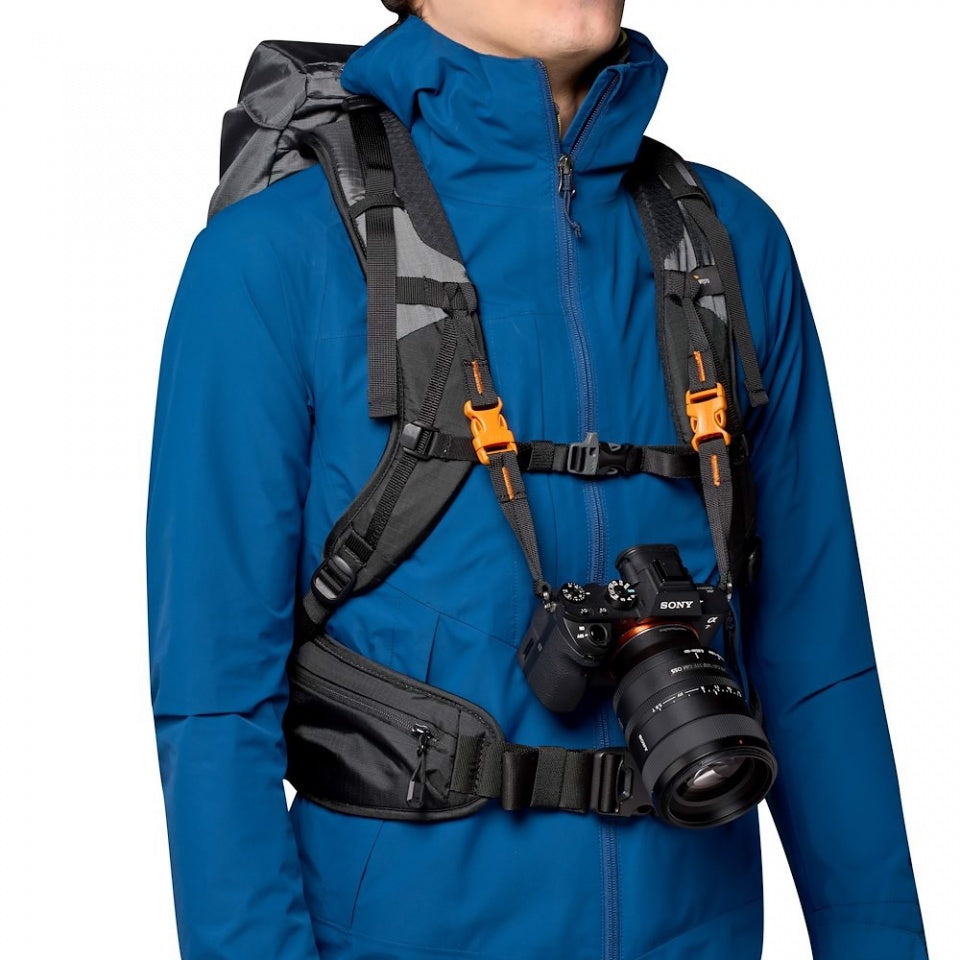 Lowepro PhotoSport BP 15L AW III Kamerarucksack – 15 l, Regenschutz – für Systemkameras und mehr – Grau