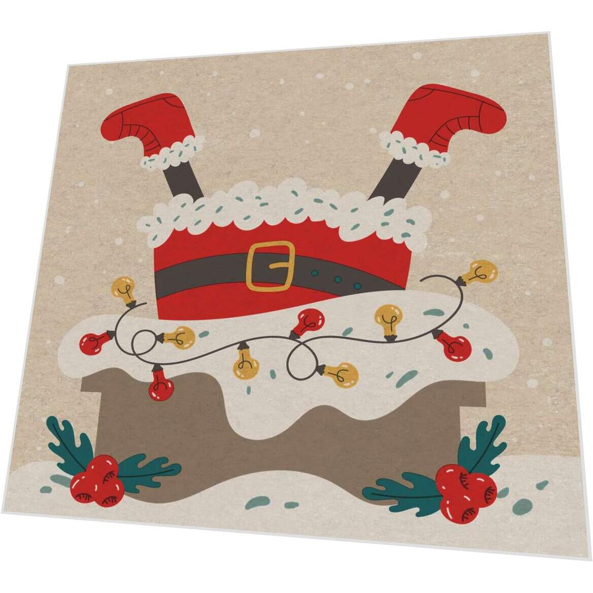 Paper + Design Servietten Chimney Santa – mehrfarbig – 33 × 33 cm, 2-lagig – 20 Stück