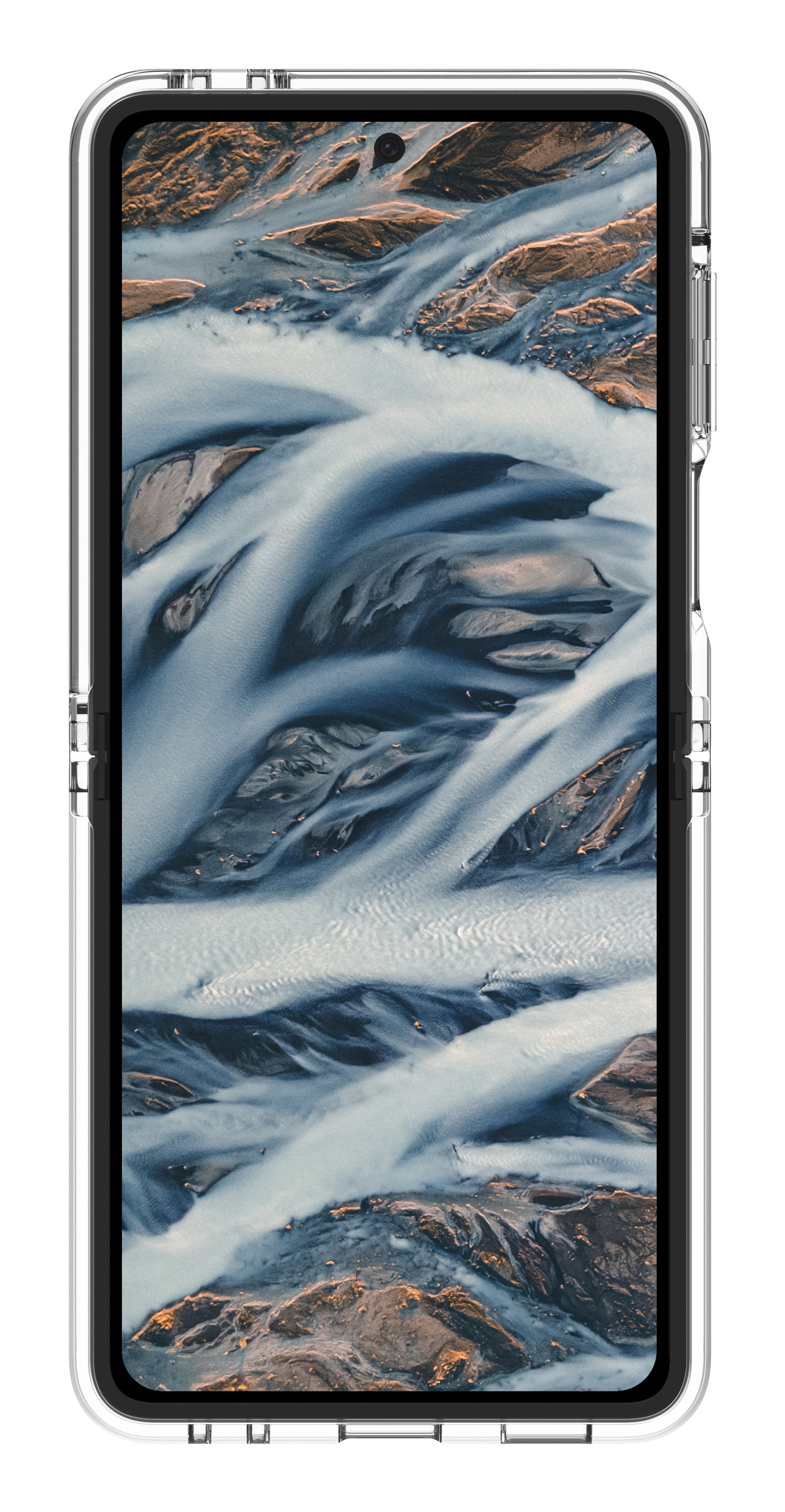 dbramante1928 Iceland Pro Backcover – für Samsung Galaxy Z Flip 7, Transparent, bis 3 m sturzsicher