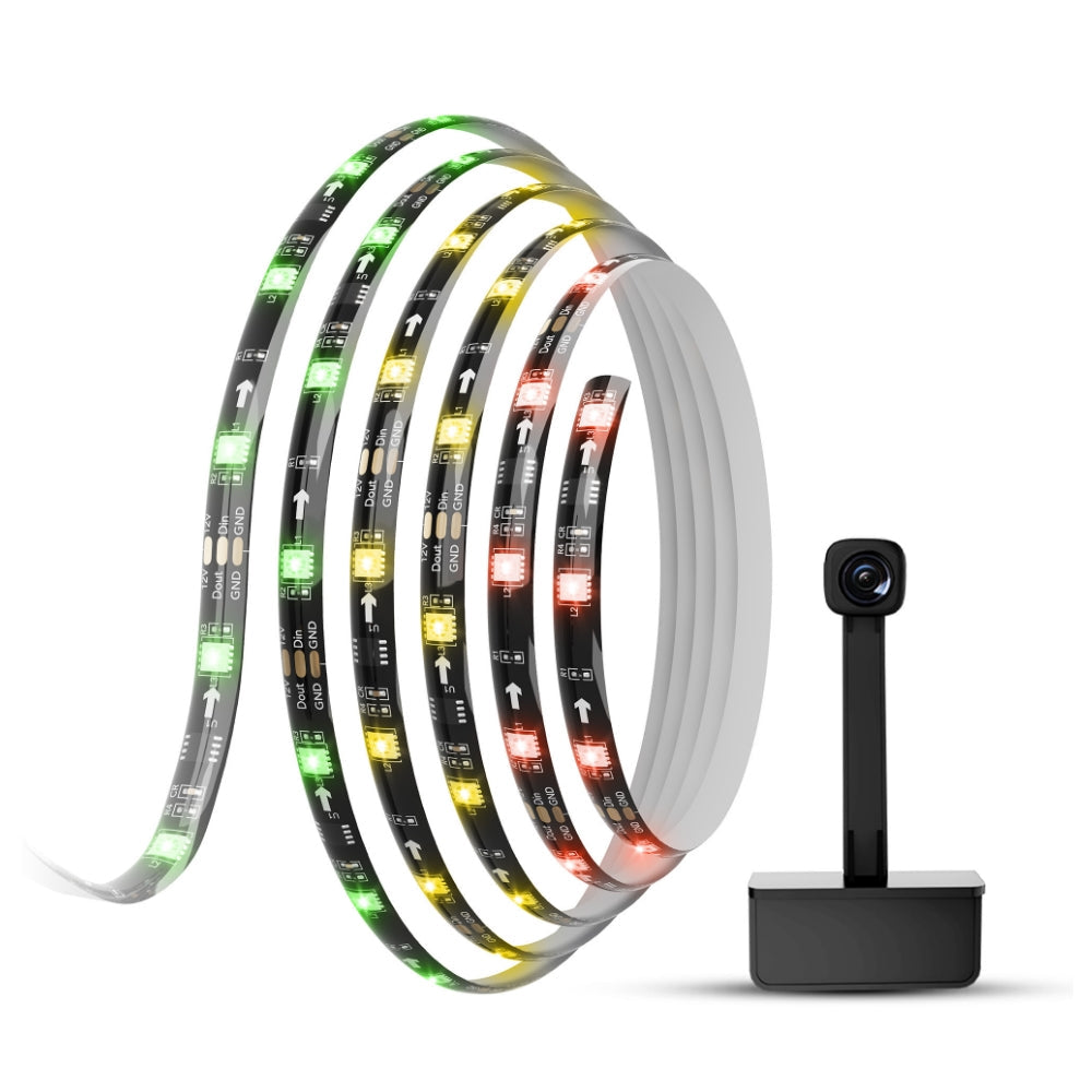 Govee DreamView T1 TV-Backlight-Set – RGBIC, Wi‑Fi + Bluetooth – für 75–85" TVs – Schwarz