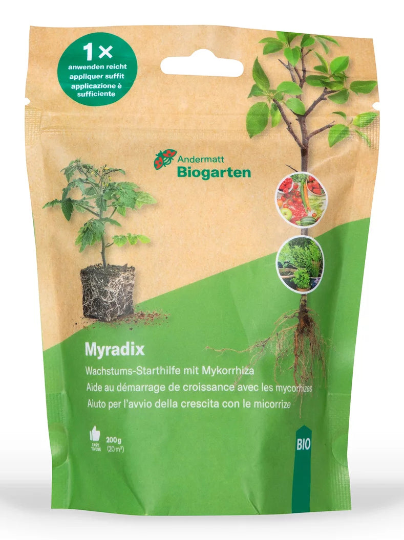 Andermatt Biogarten Einzelnährstoffdünger, Myradix, 200 g, Granulat, Bio – 1 Stück