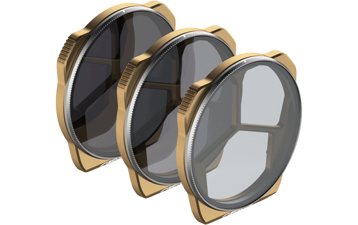 PolarPro Vivid Collection Kamerafilter – ND8/PL, ND16/PL, ND32/PL – für Mavic 3 Pro – Bronze – 3er-Pack