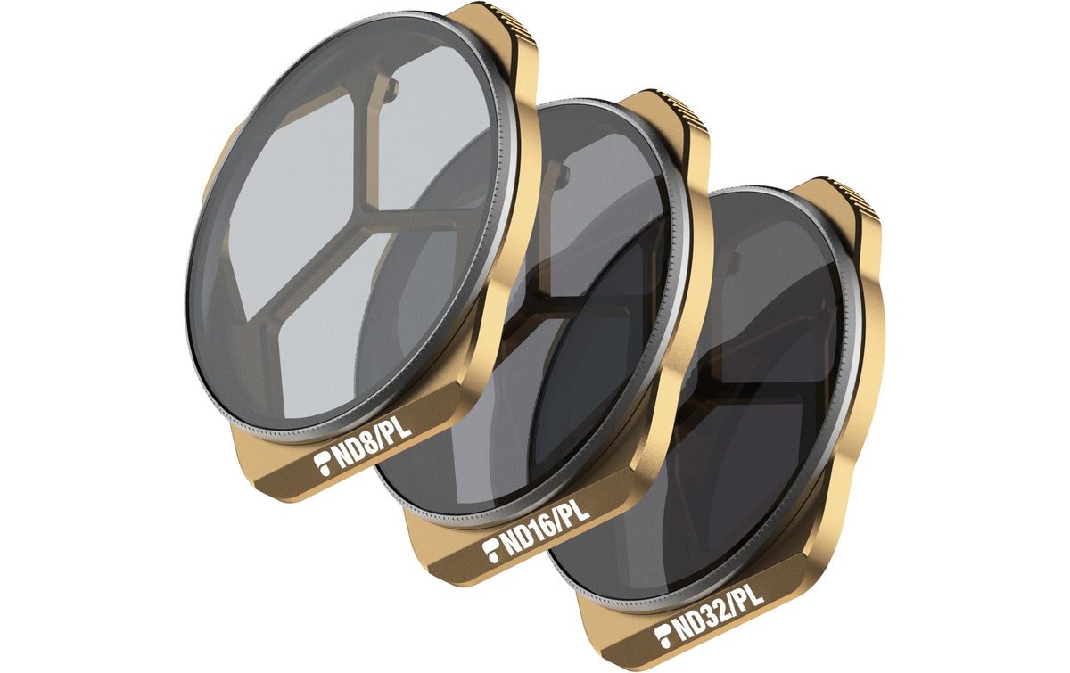 PolarPro Vivid Collection Kamerafilter – ND8/PL, ND16/PL, ND32/PL – für Mavic 3 Pro – Bronze – 3er-Pack