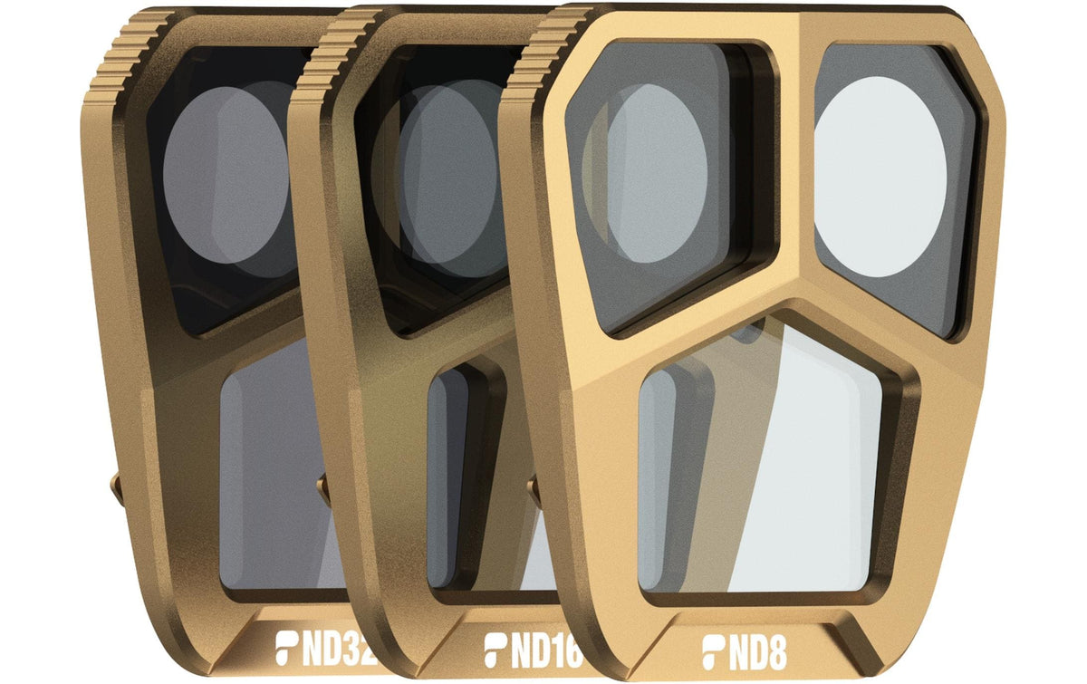 PolarPro Shutter Collection Kamerafilter – ND8, ND16, ND32 – für DJI Mavic 3 Pro – Bronze – 3er-Pack