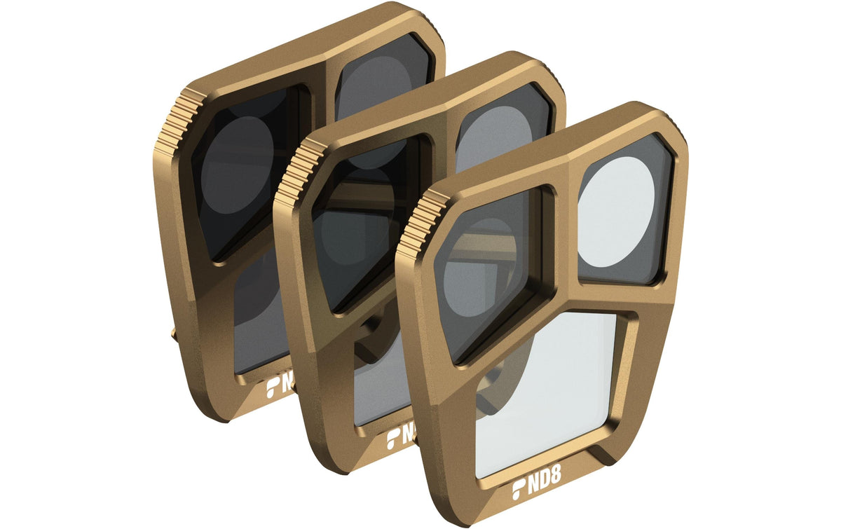 PolarPro Shutter Collection Kamerafilter – ND8, ND16, ND32 – für DJI Mavic 3 Pro – Bronze – 3er-Pack