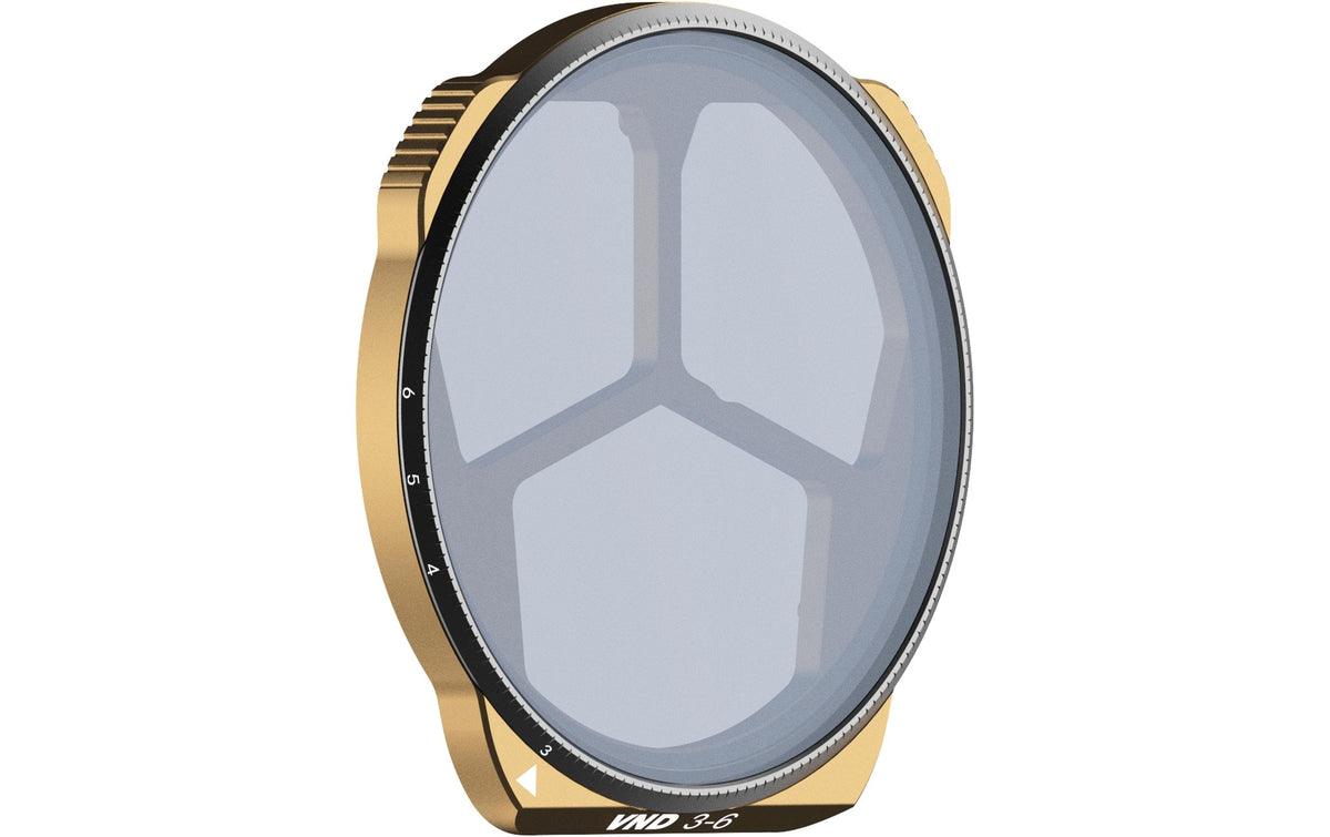 PolarPro Kamerafilter VND 3–6 – Aluminium/Glas – für DJI Mavic 3 Pro – Bronze
