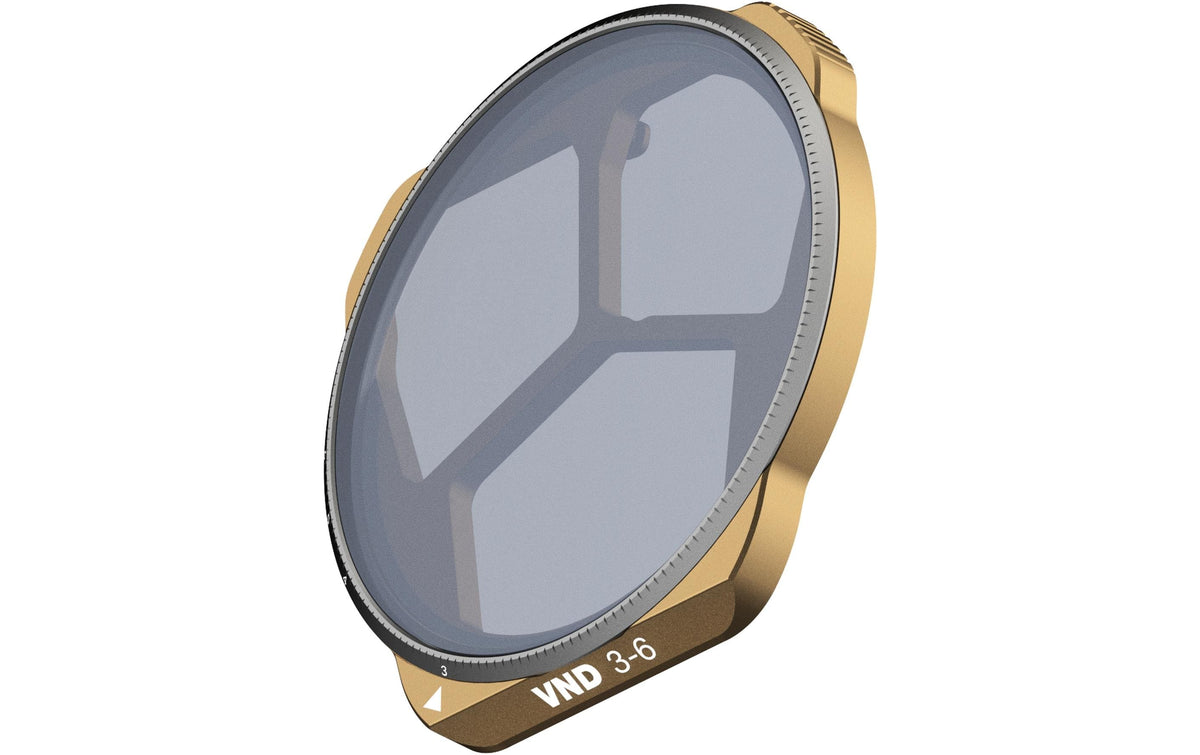 PolarPro Kamerafilter VND 3–6 – Aluminium/Glas – für DJI Mavic 3 Pro – Bronze