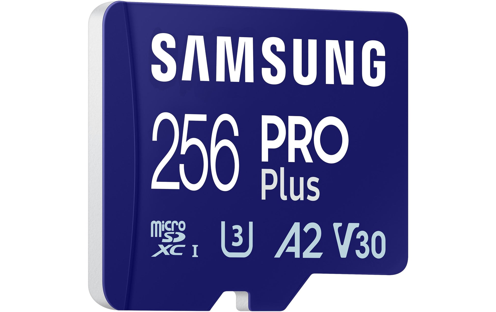Samsung PRO Plus MB-MD256SA/EU microSDXC 256 GB – UHS-I, U3, V30, A2, 180/130 MB/s, inkl. SD-Adapter
