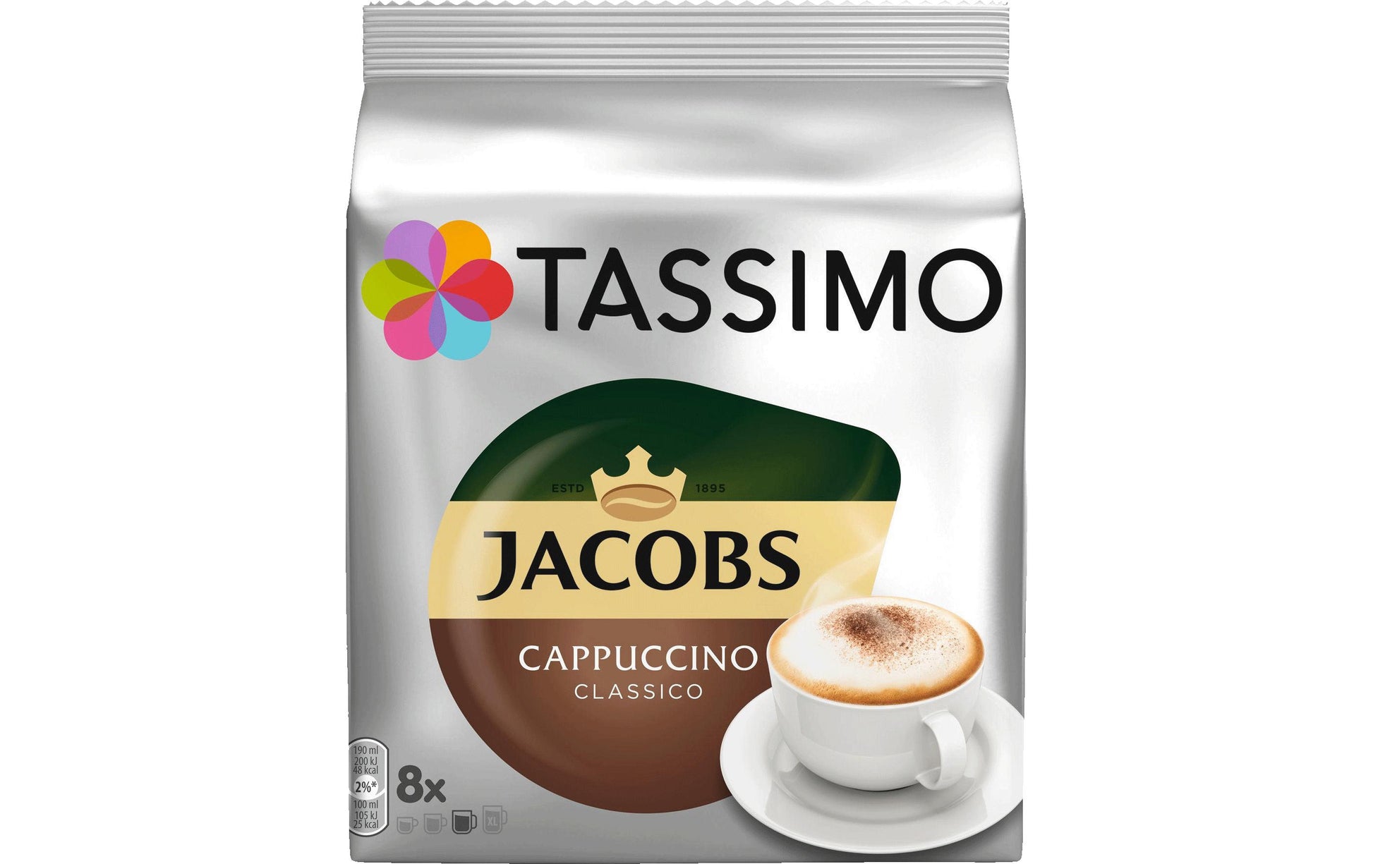 TASSIMO Jacobs – T DISC – Cappuccino, 8 Getränke