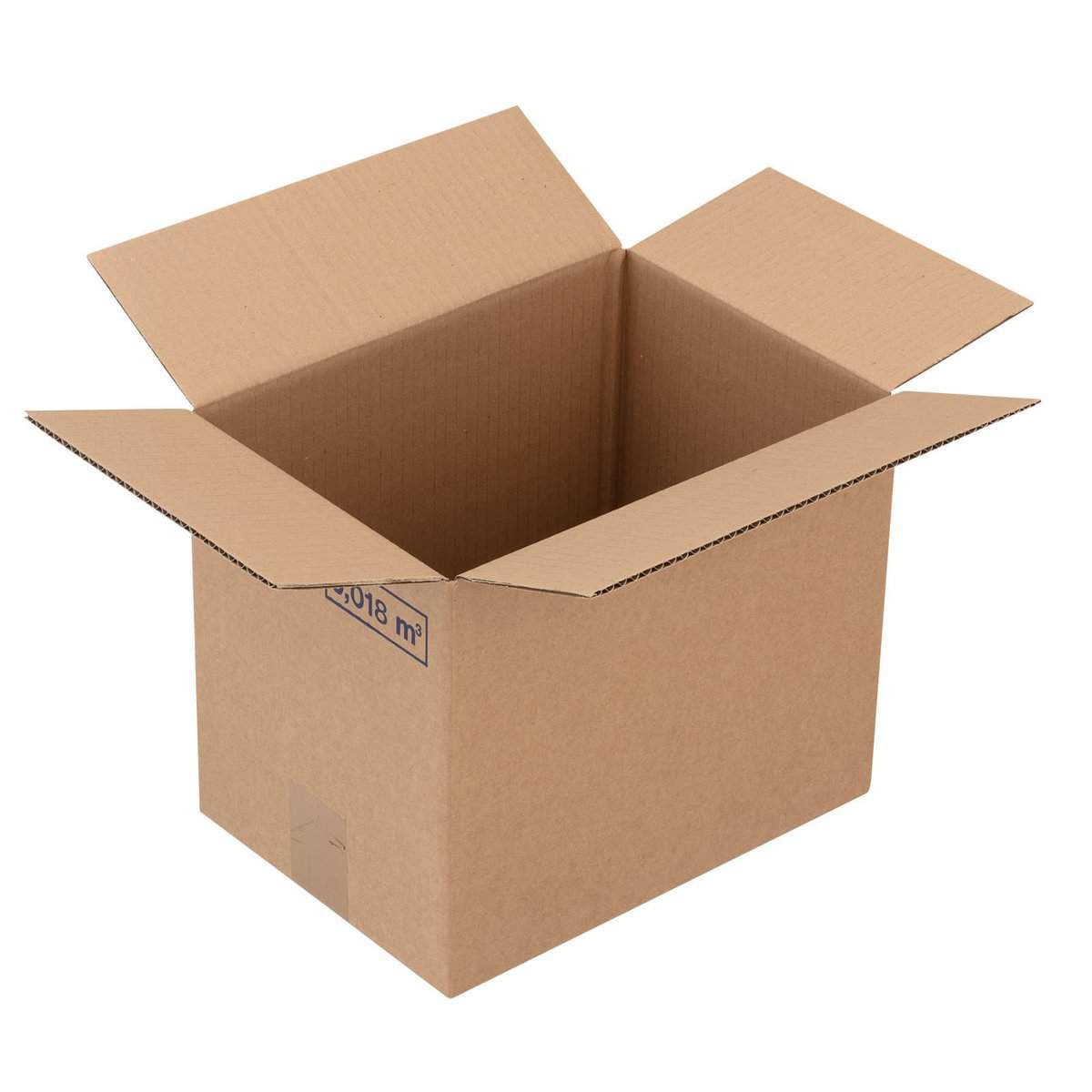 Brieger Versandkarton – 480 × 330 × 240 mm, einwellig, braun – 1 Stk.