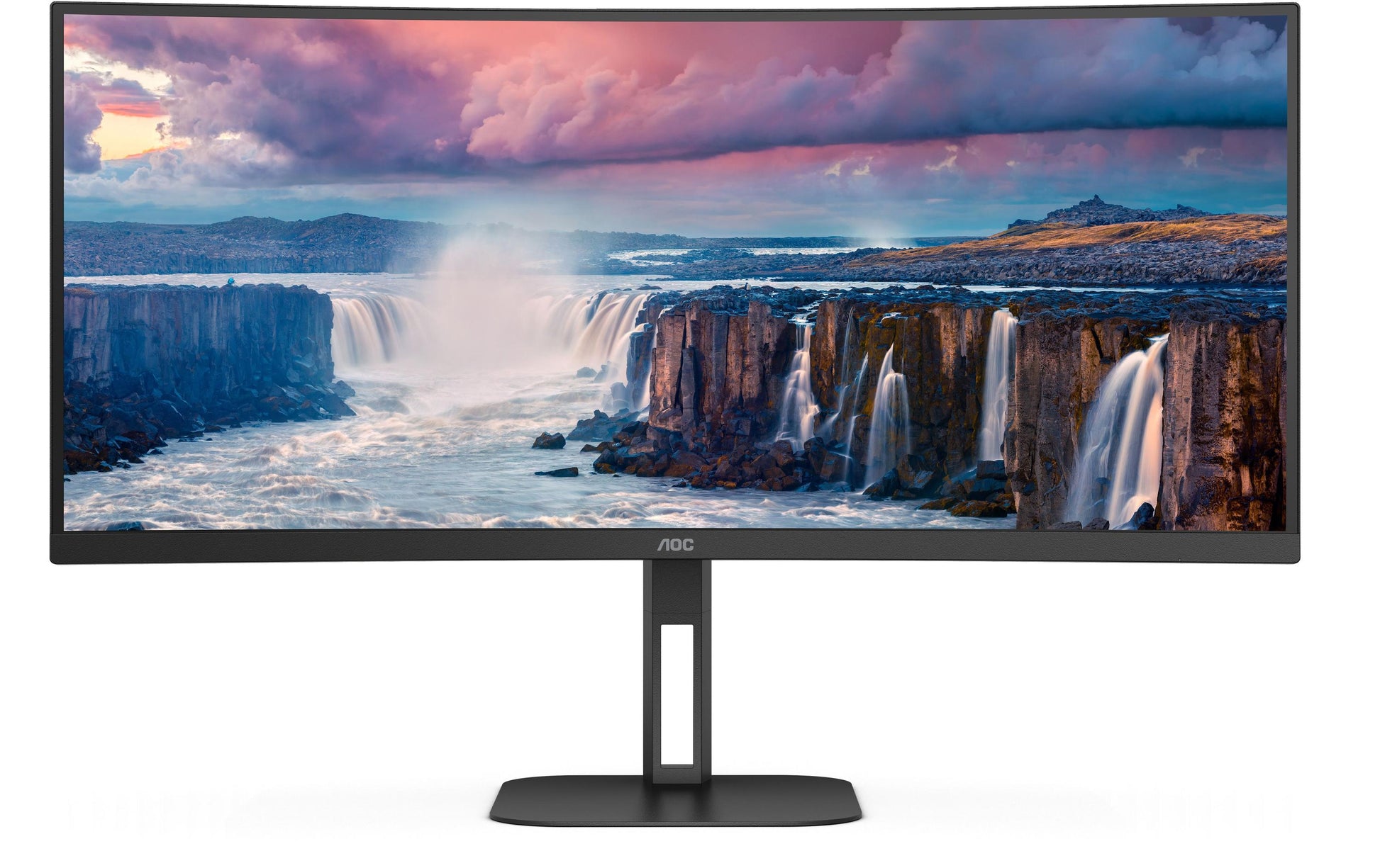 AOC CU34V5C/BK – 34" Curved, 3440 × 1440 (UWQHD), VA, 100 Hz, USB-C 65 W