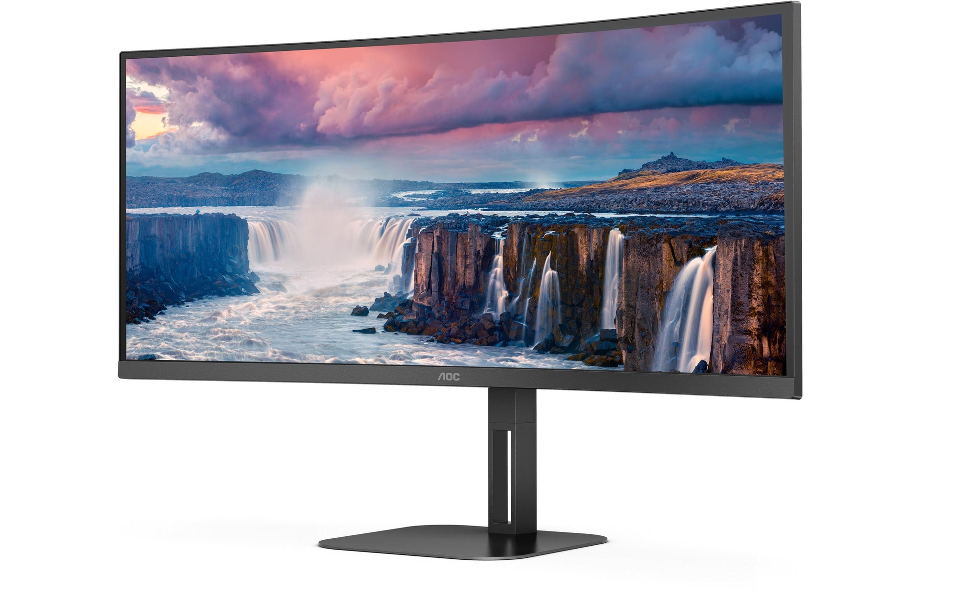 AOC CU34V5C/BK – 34" Curved, 3440 × 1440 (UWQHD), VA, 100 Hz, USB-C 65 W
