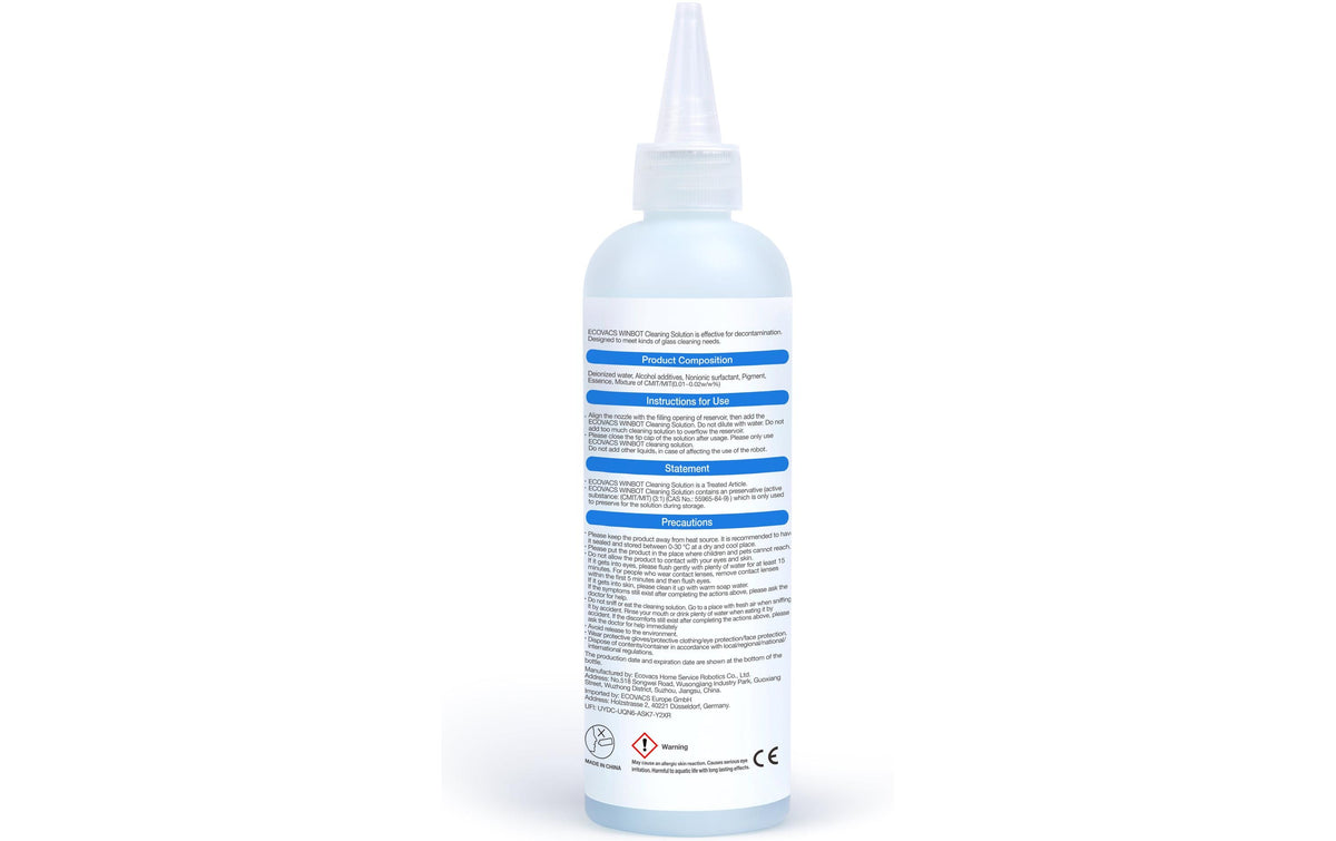 Ecovacs W-SO01-0004 Glas-/Oberflächenreiniger für Fenster, für Winbot – Flüssigkeit – 230 ml