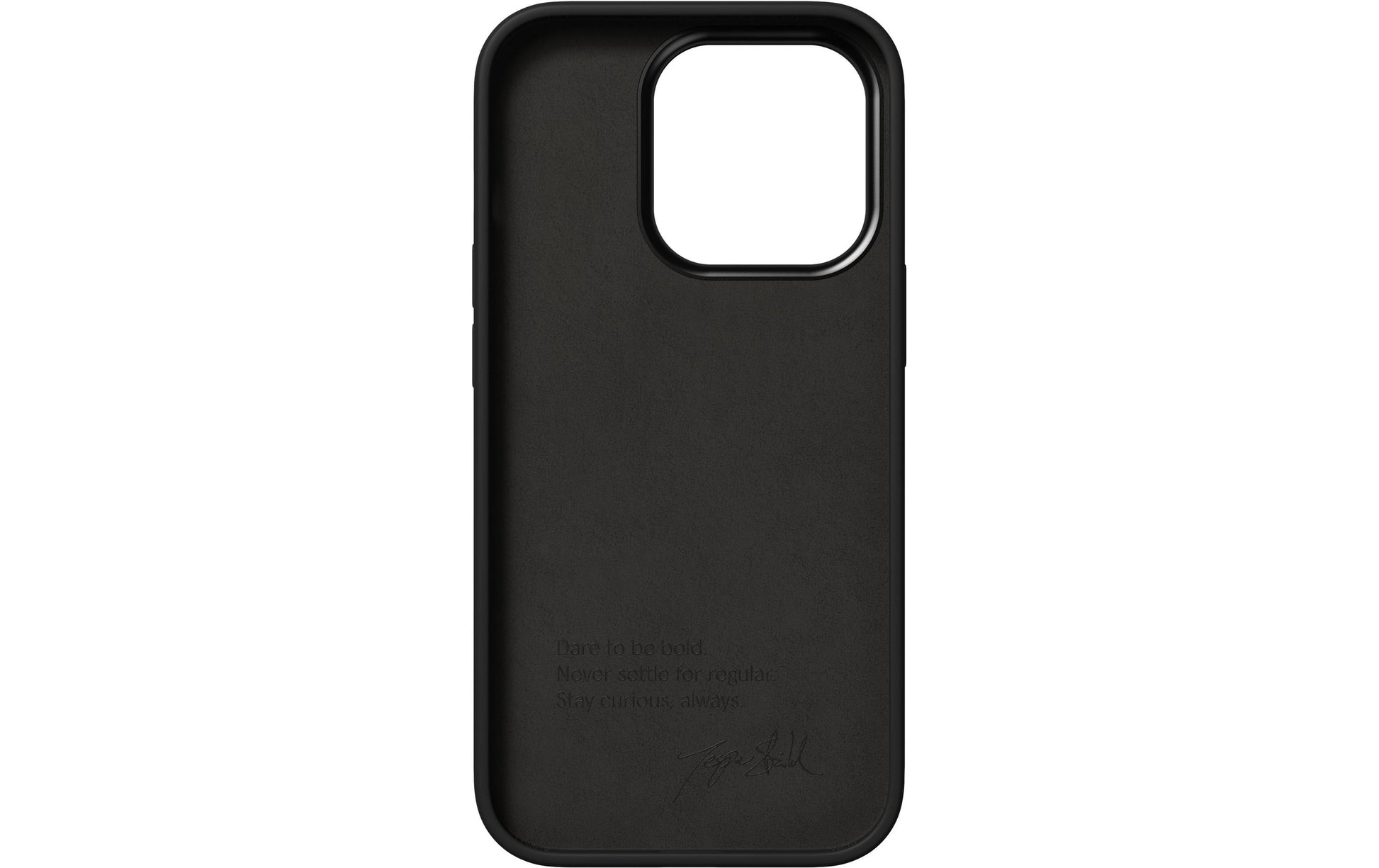 NUDIENT Bold – Backcover – für Apple iPhone 14 Pro, Recycelbarer Kunststoff, Anthrazit Schwarz