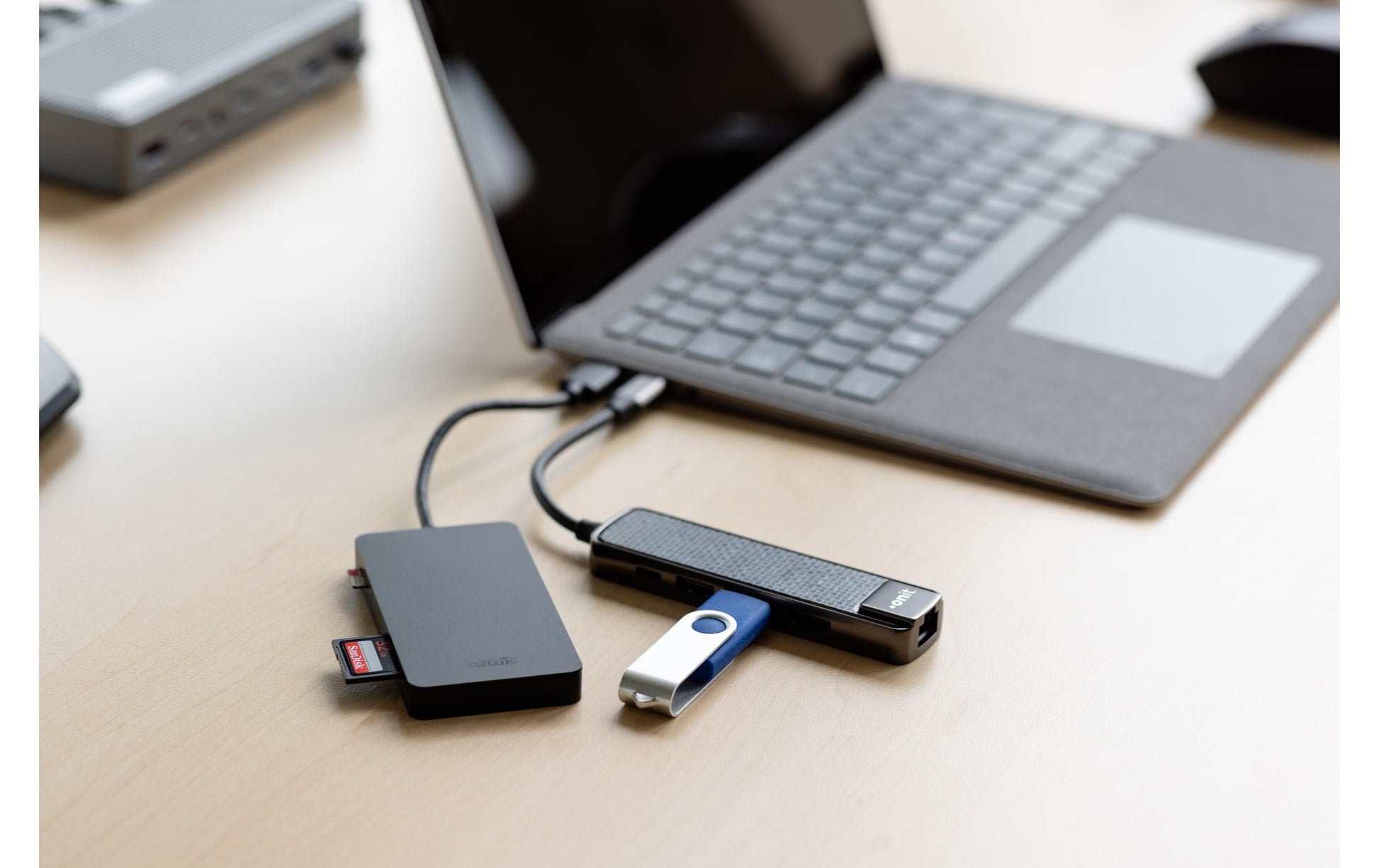 ONIT F00834 Multiport-Adapter – USB-C, 1× HDMI, 2× USB-A, 1× USB-C, 60 W PD, für Windows/Mac/Android