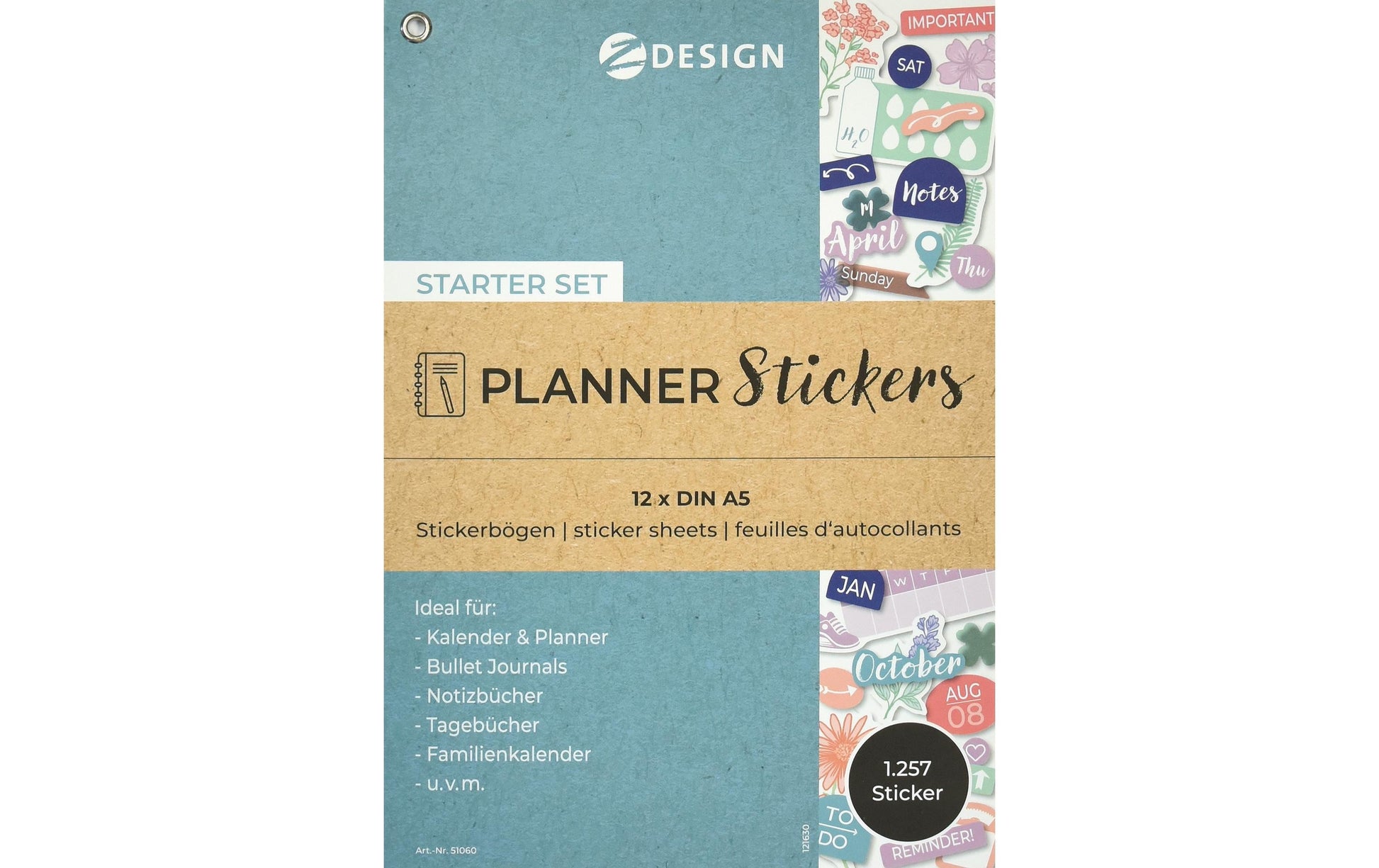 Z-Design Sticker – 1257 Stück – Mehrfarbig