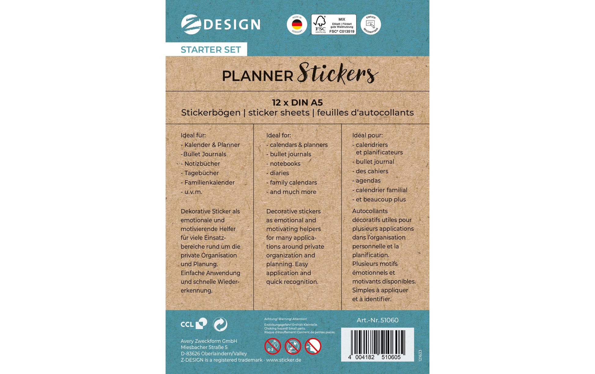 Z-Design Sticker – 1257 Stück – Mehrfarbig