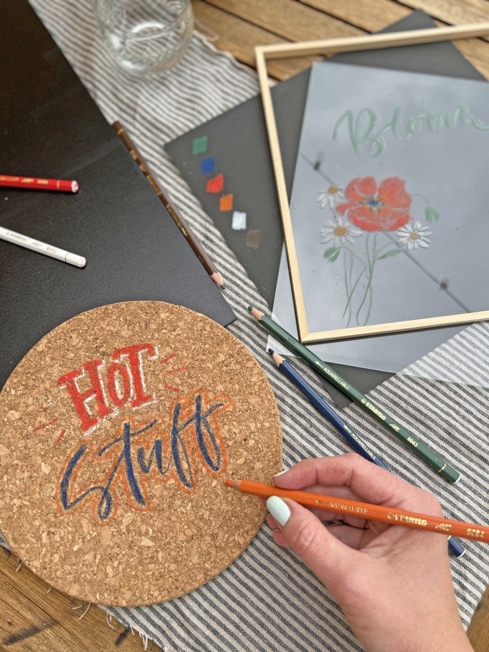 STABILO Non-Permanent-Marker Spezialstift All – Rundspitze – Rot – wasservermalbar