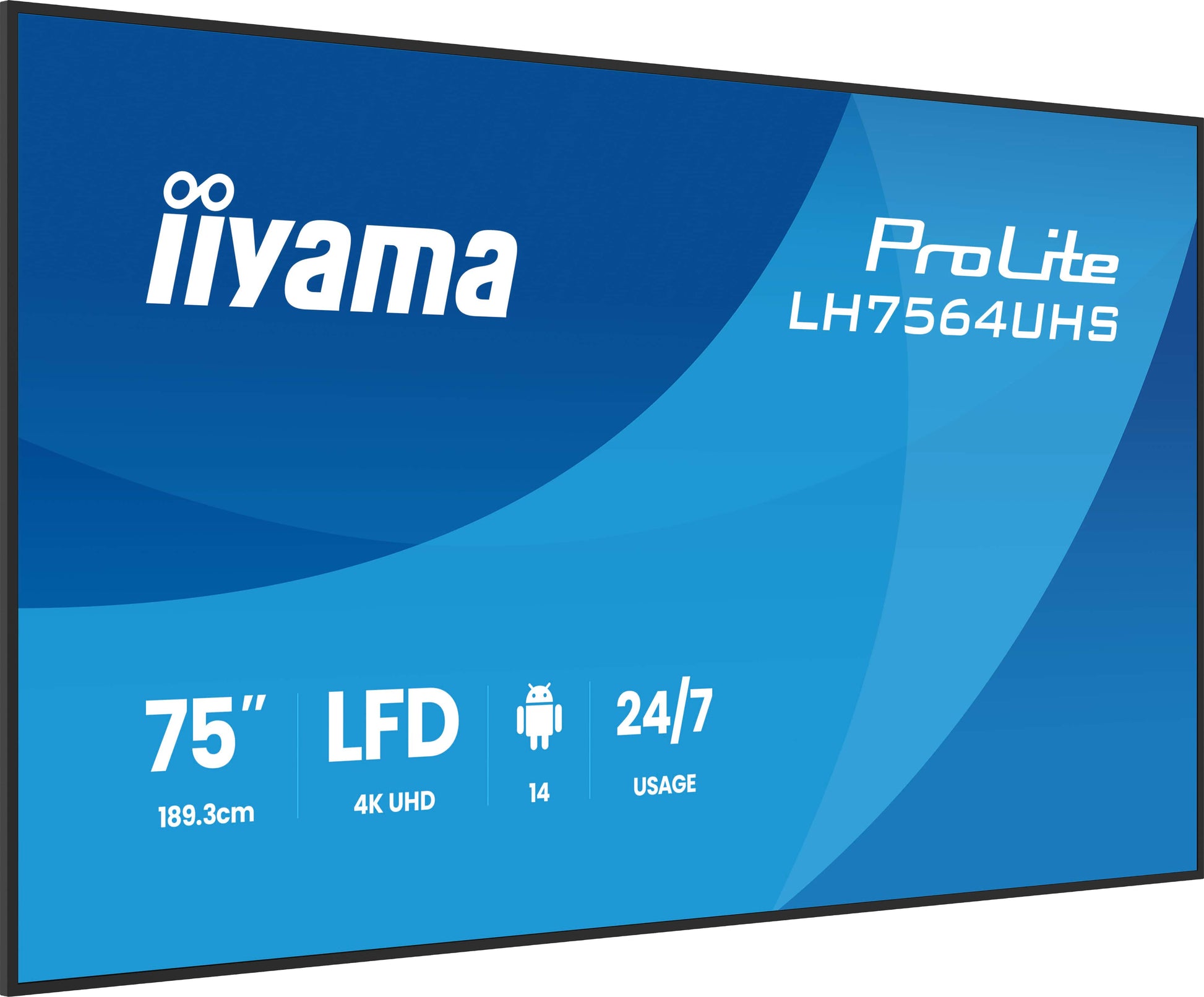 iiyama ProLite – Signage-Display, 75", Ultra HD 4K, 500 cd/m², VA