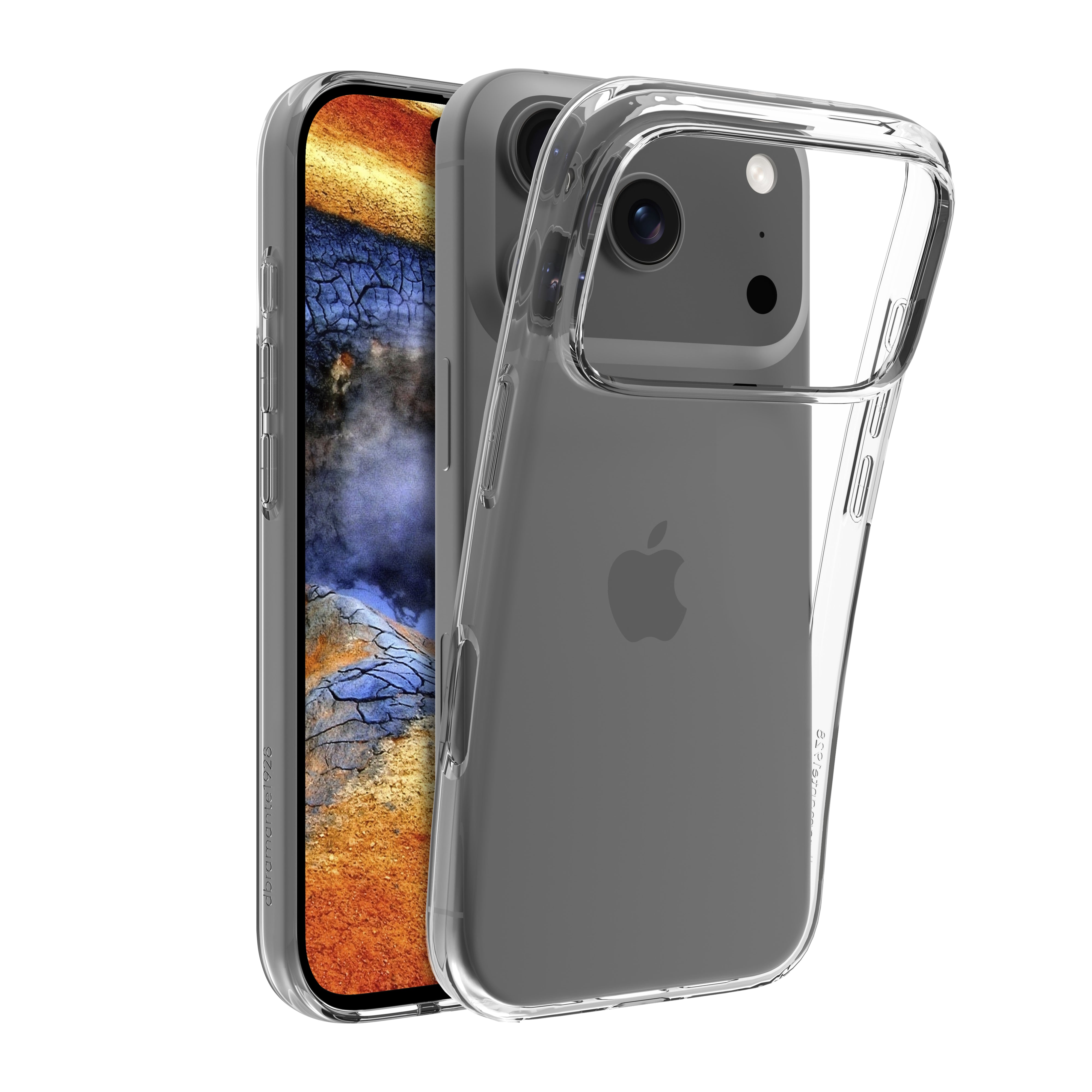 dbramante1928 Greenland Backcover – für Apple iPhone 17 Pro, Transparent, bis 1,2 m sturzsicher, mit Zusatzfach