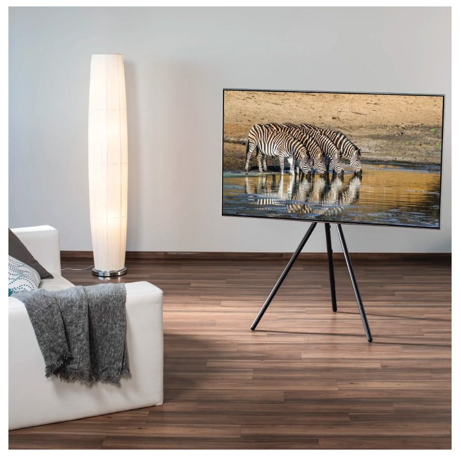 Hama Bodenständer – 37–75" – VESA 300×200–600×400 – bis 40 kg, Höhenverstellbar, Kabelführung – 00220870