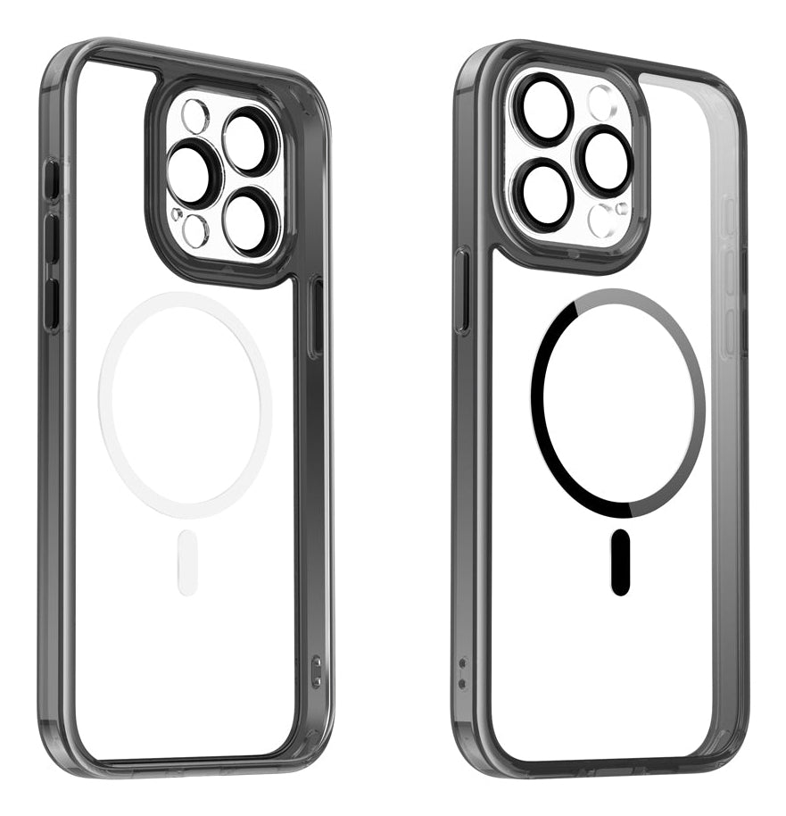 Valenta Trend MagSafe Backcover – für iPhone 15 Pro Max, Schwarz, TPU/PC