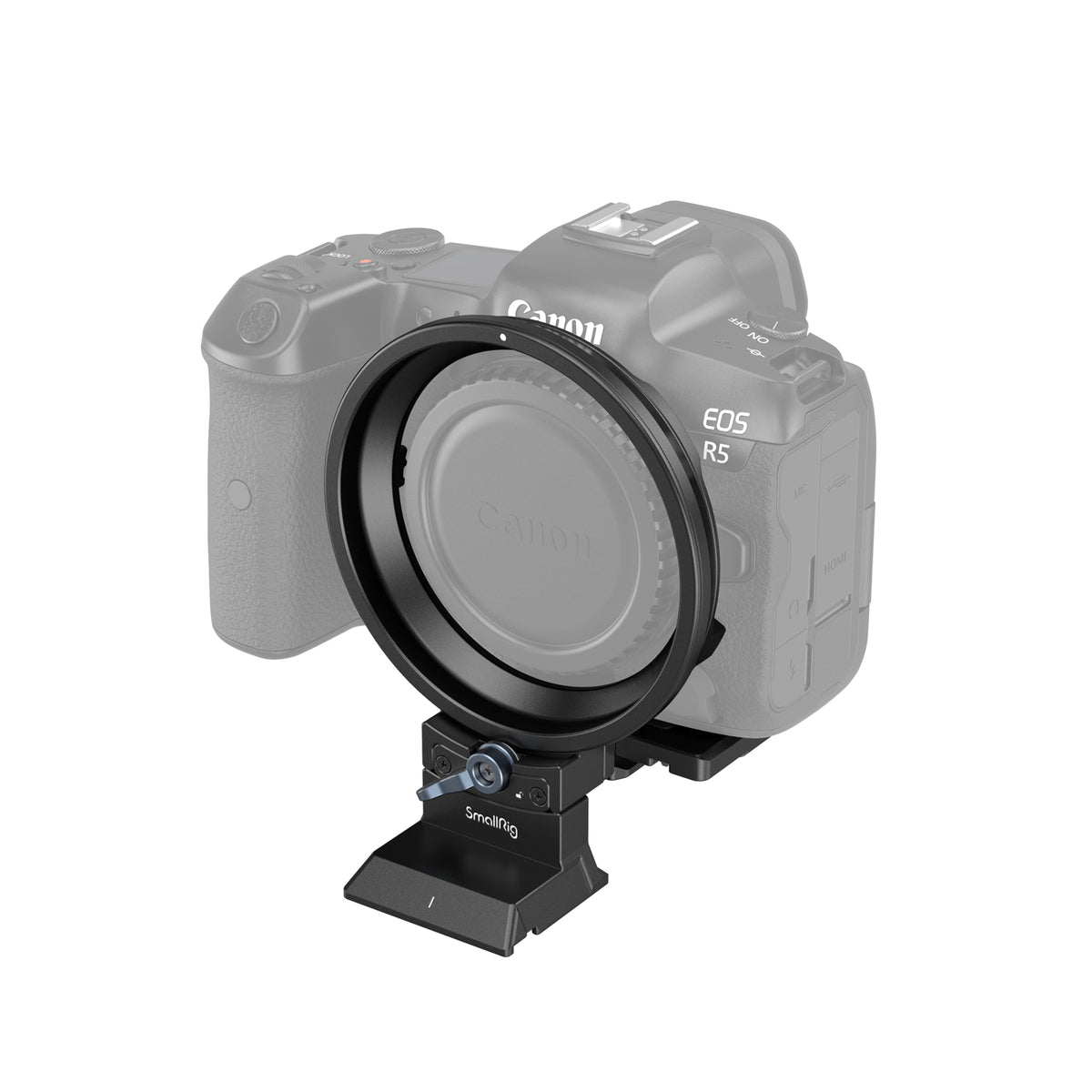 SmallRig 4300 Drehbare Montageplatte – 124 × 68,7 × 94 mm – 1/4-20 & 3/8-16 – für Canon EOS R5, R5C, R6 und andere