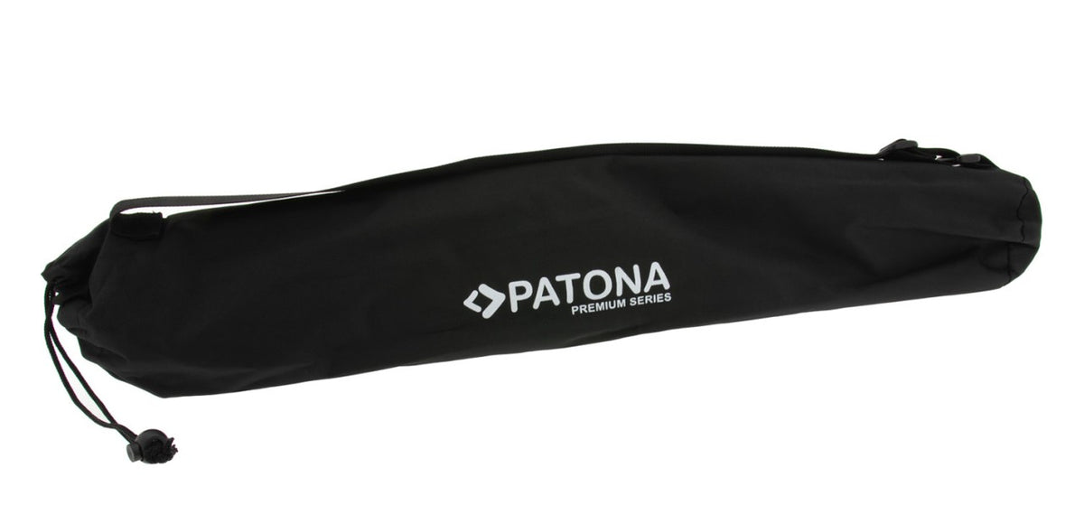 PATONA TRIPOD LS E1708 Dreibeinstativ – 66,2–200 cm, 1 kg Traglast, Metall, 1/4" – Schwarz – mit Tasche