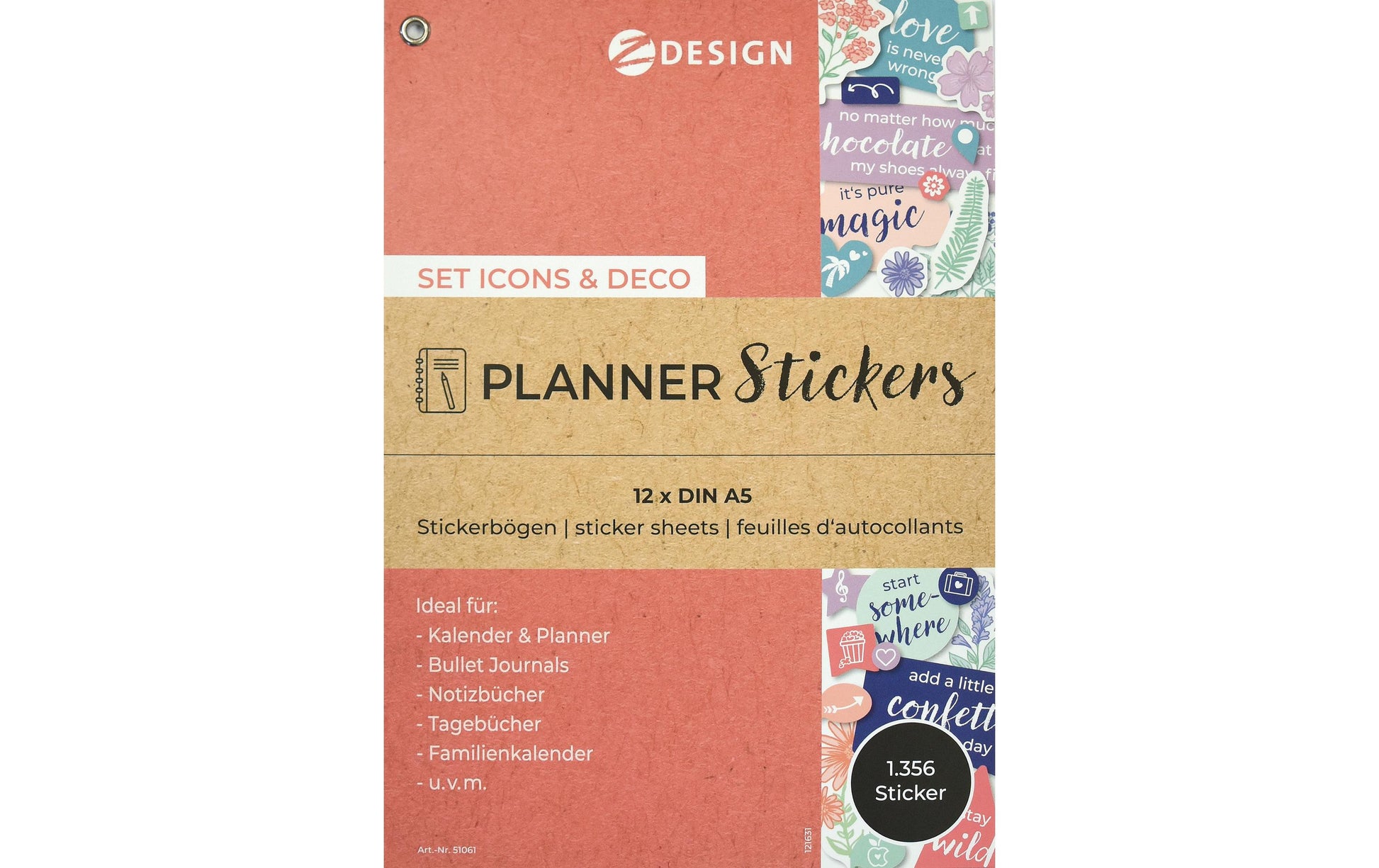 Z-Design – Sticker, Planer – mehrfarbig – 1356 Stk.