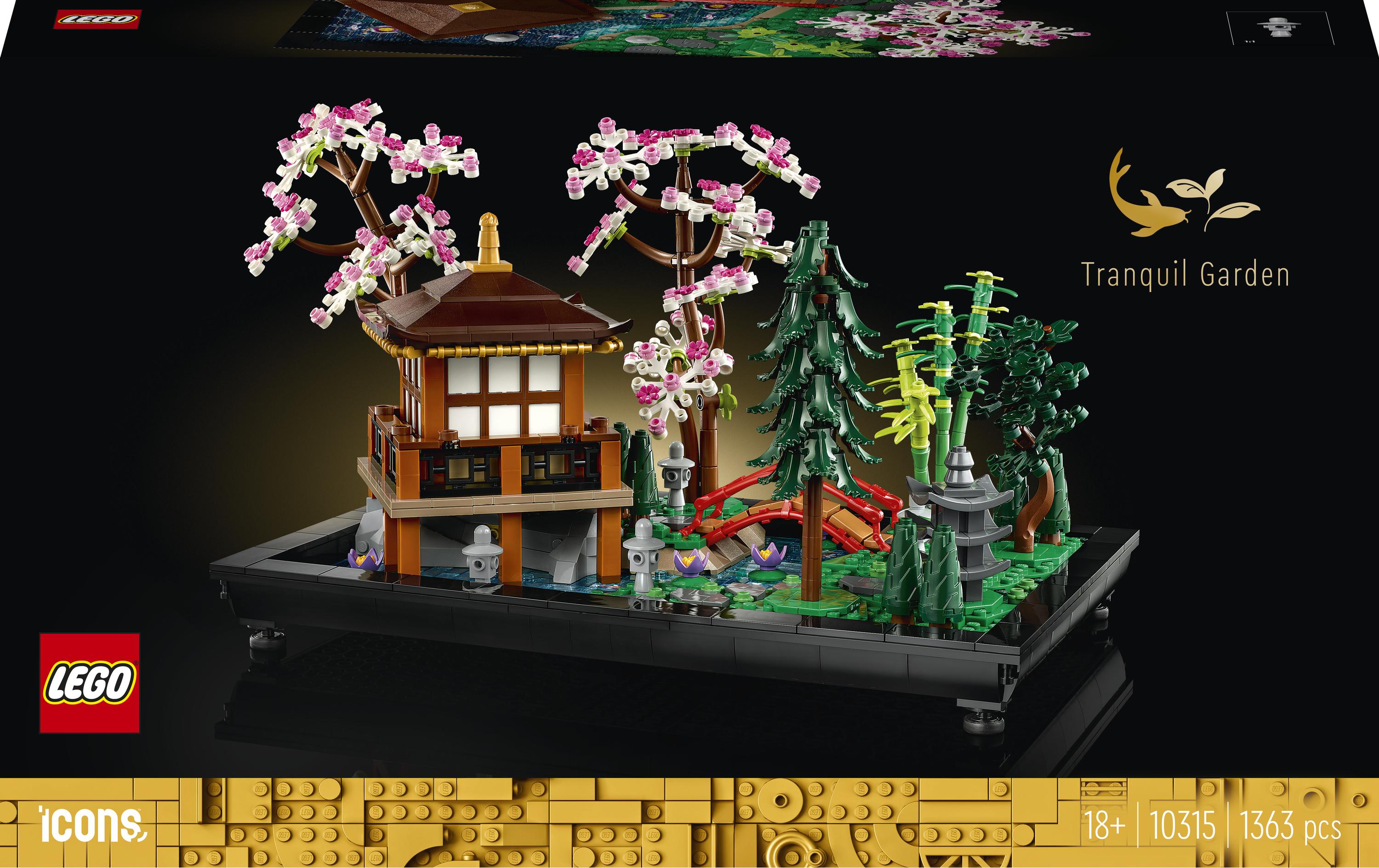 LEGO Icons Garten der Stille 3D-Puzzle – 1363-teilig – 32 × 21 × 20 cm – ab 18 J.