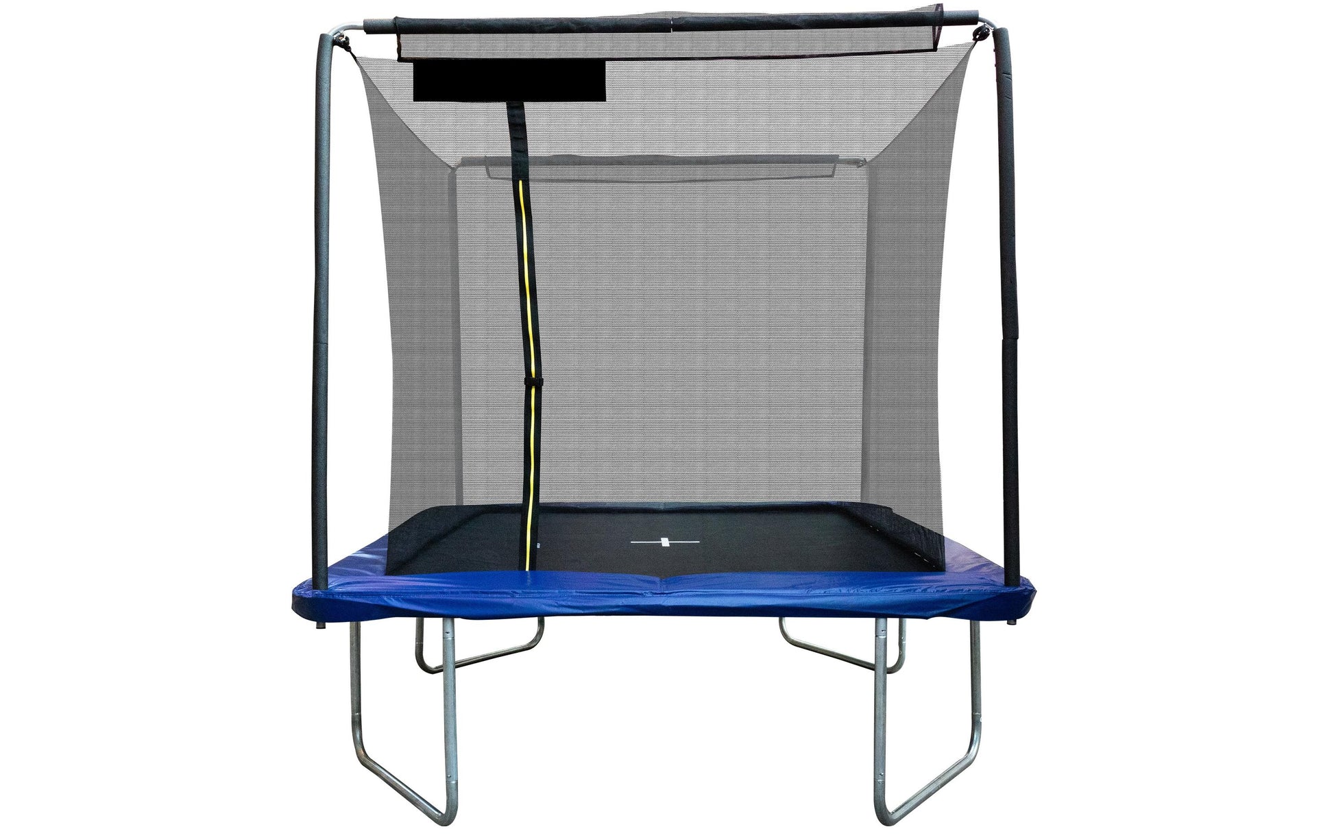 KOOR Trampolin über der Erde – rechteckig – 244 × 305 cm – 120 kg Belastbarkeit – inkl. Leiter – schwarz/blau