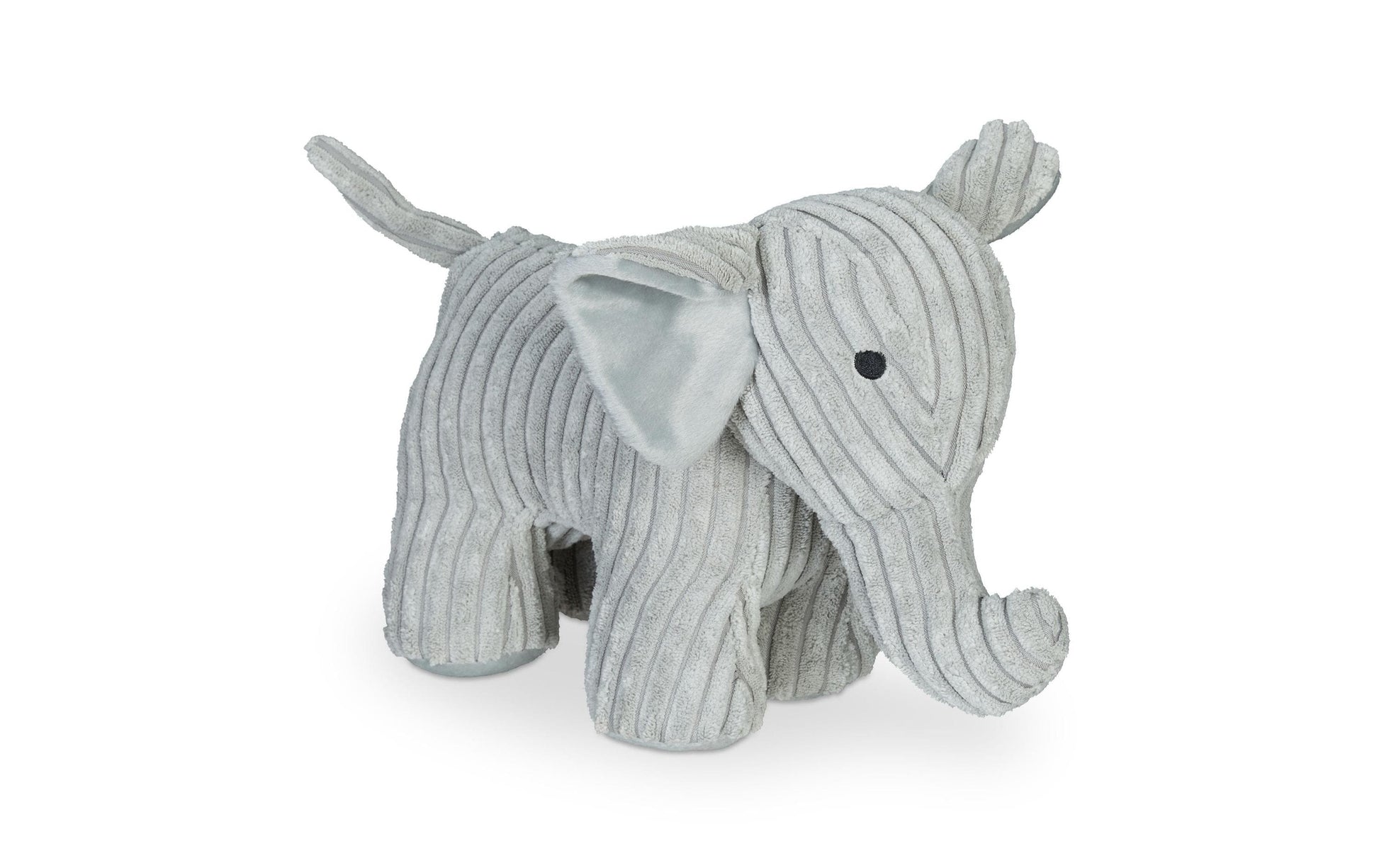 Relaxdays Elefant Türstopper – Polyester/Sand – Grau – 140 × 220 × 380 mm
