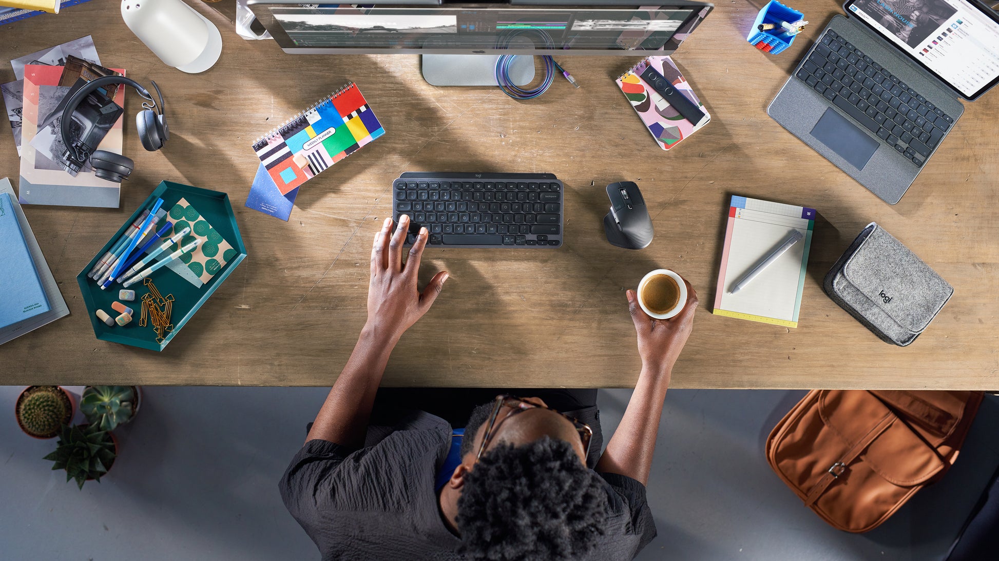 Logitech MX Keys Mini – Mini Tastatur – Bluetooth & 2,4 GHz – QWERTY (US-INT) – für Logi Bolt USB-Empfänger
