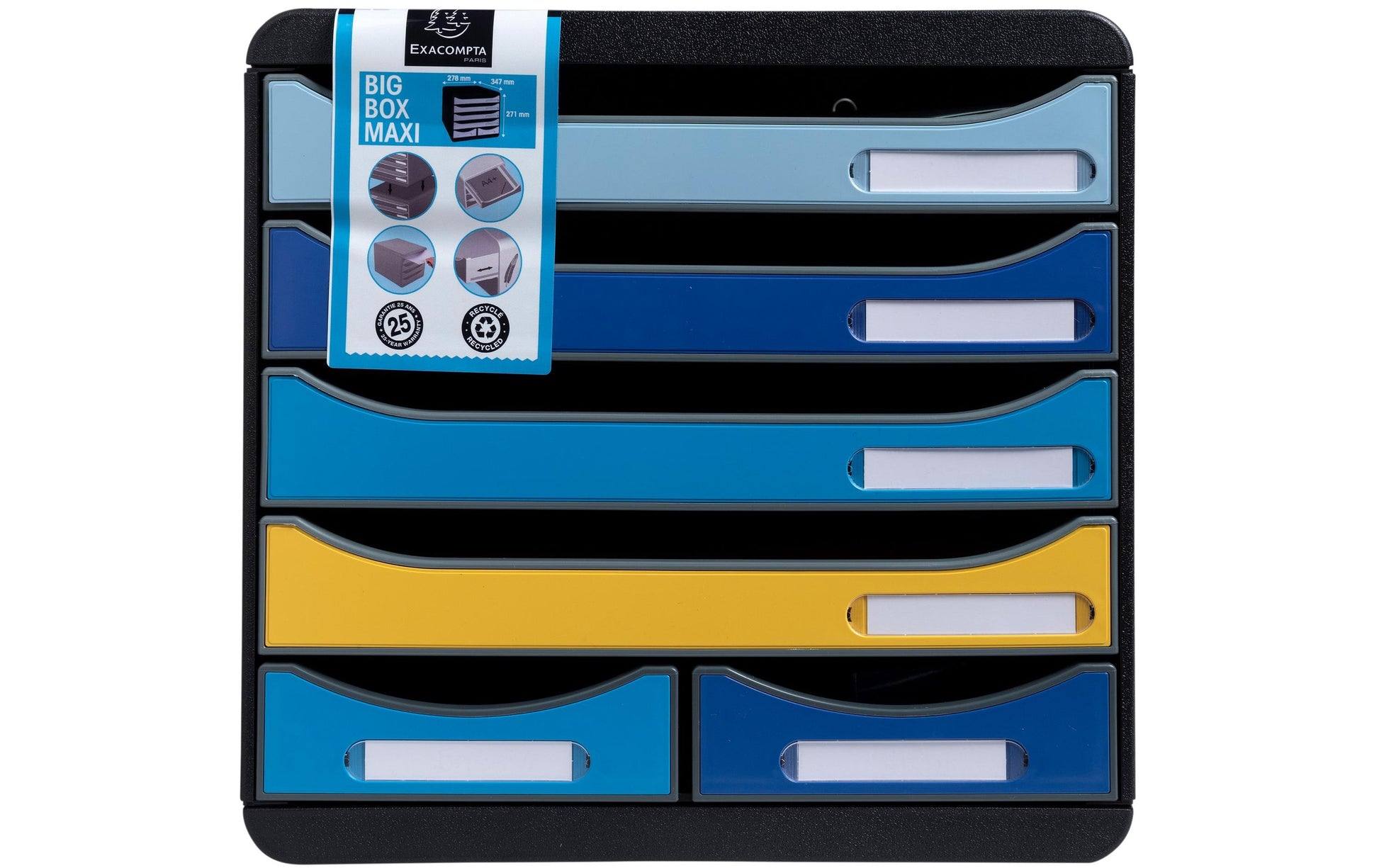 Exacompta Schubladenelement – für Format A4+ – 347 × 271 × 278 mm