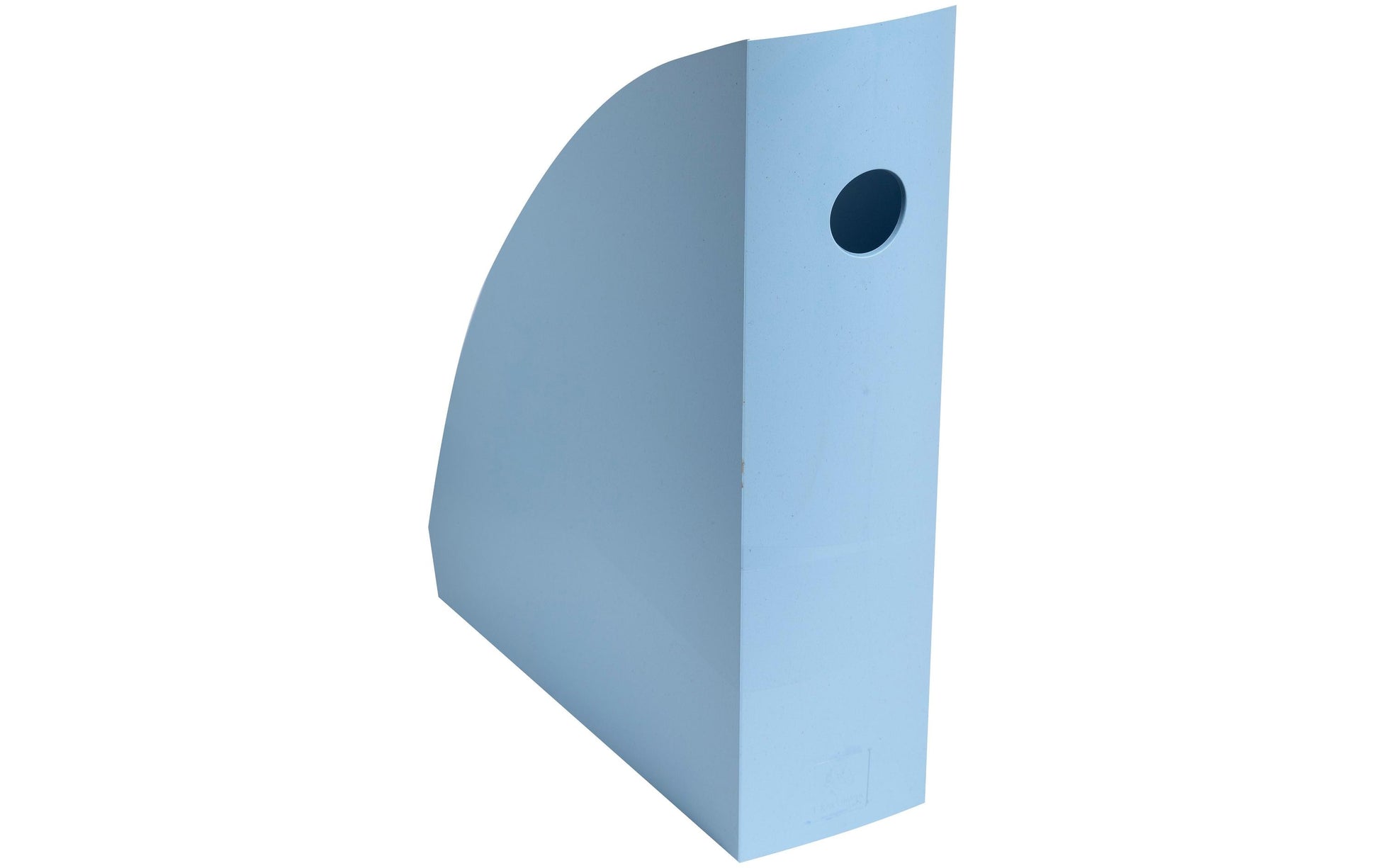 Exacompta Stehsammler Mag Cube – A4+ – Kunststoff – Hellblau – 266 × 82 × 305 mm