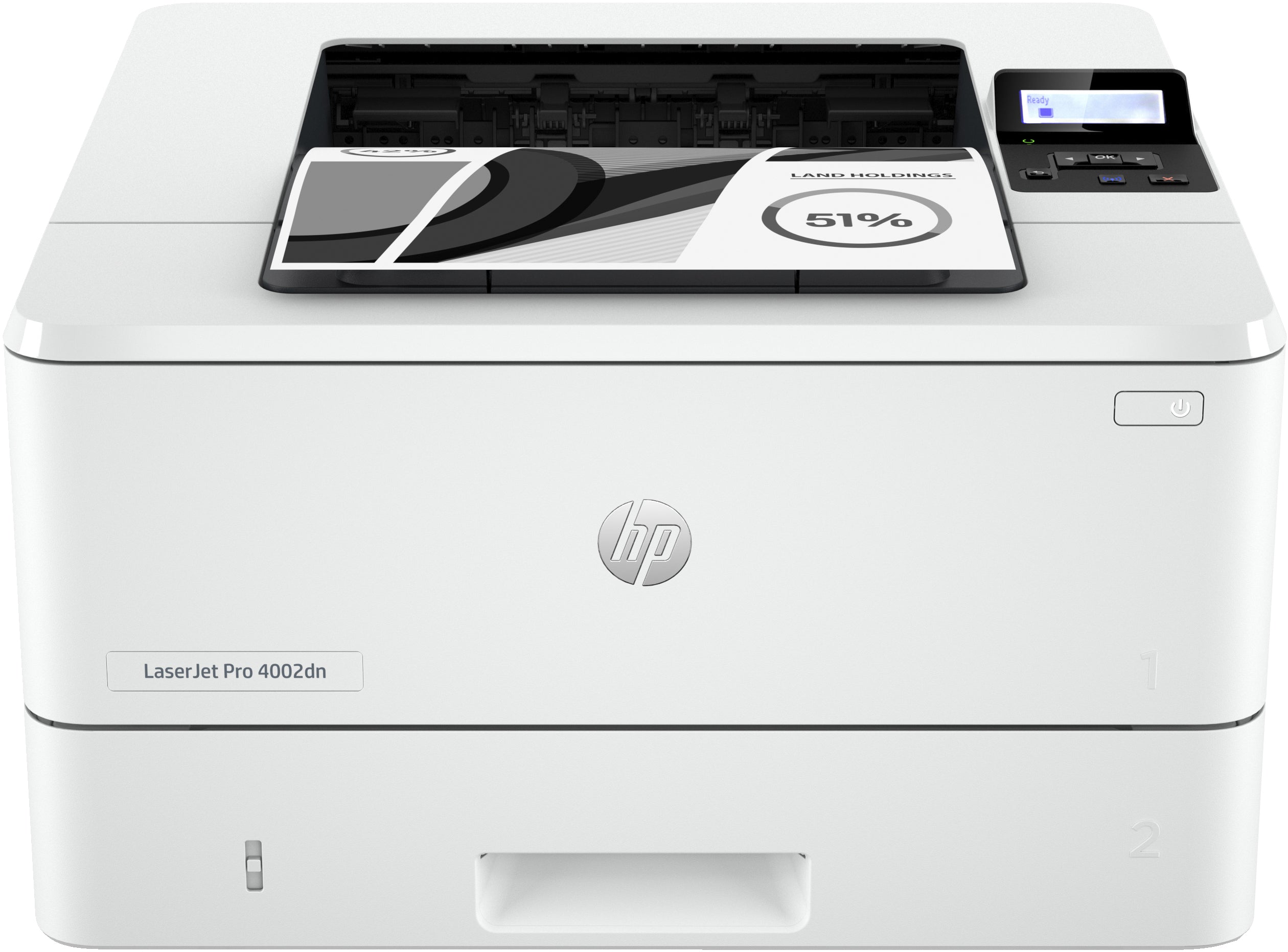 HP LaserJet Pro 4002Dn – A4, S/W, Duplex, 40 S./Min., 1200 × 1200 dpi, LAN/USB, Papier: 350 Blatt