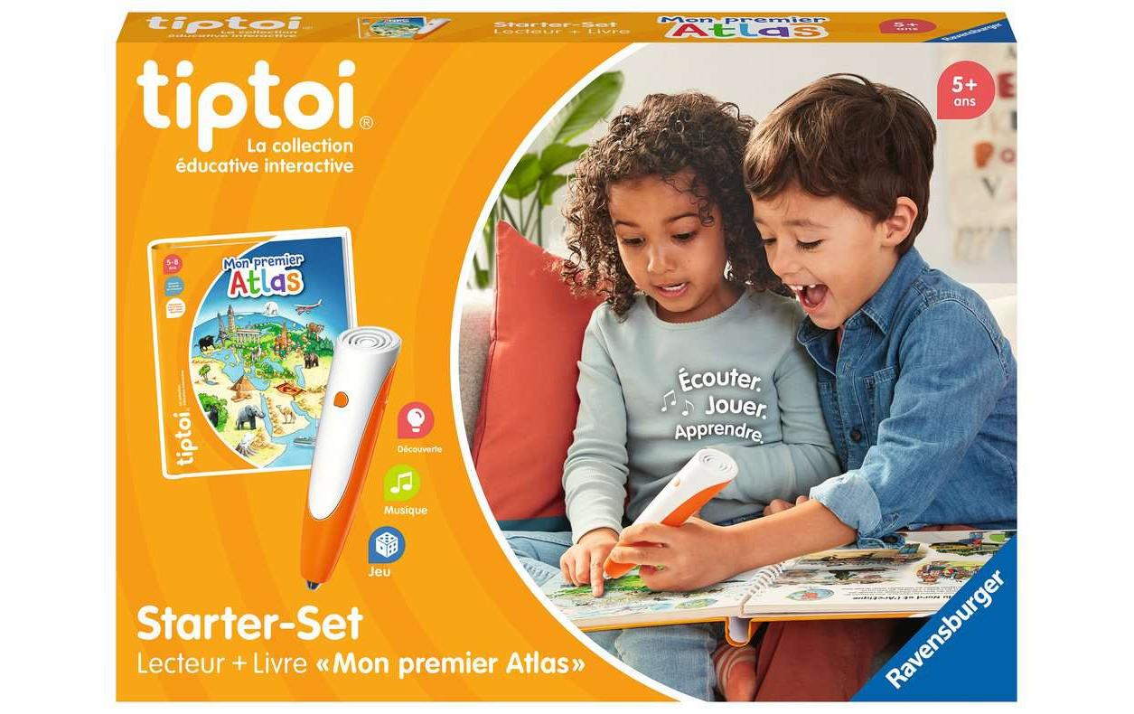 Ravensburger tiptoi – Starter-Set – Mein erster Atlas, ab 5 Jahren, Französisch