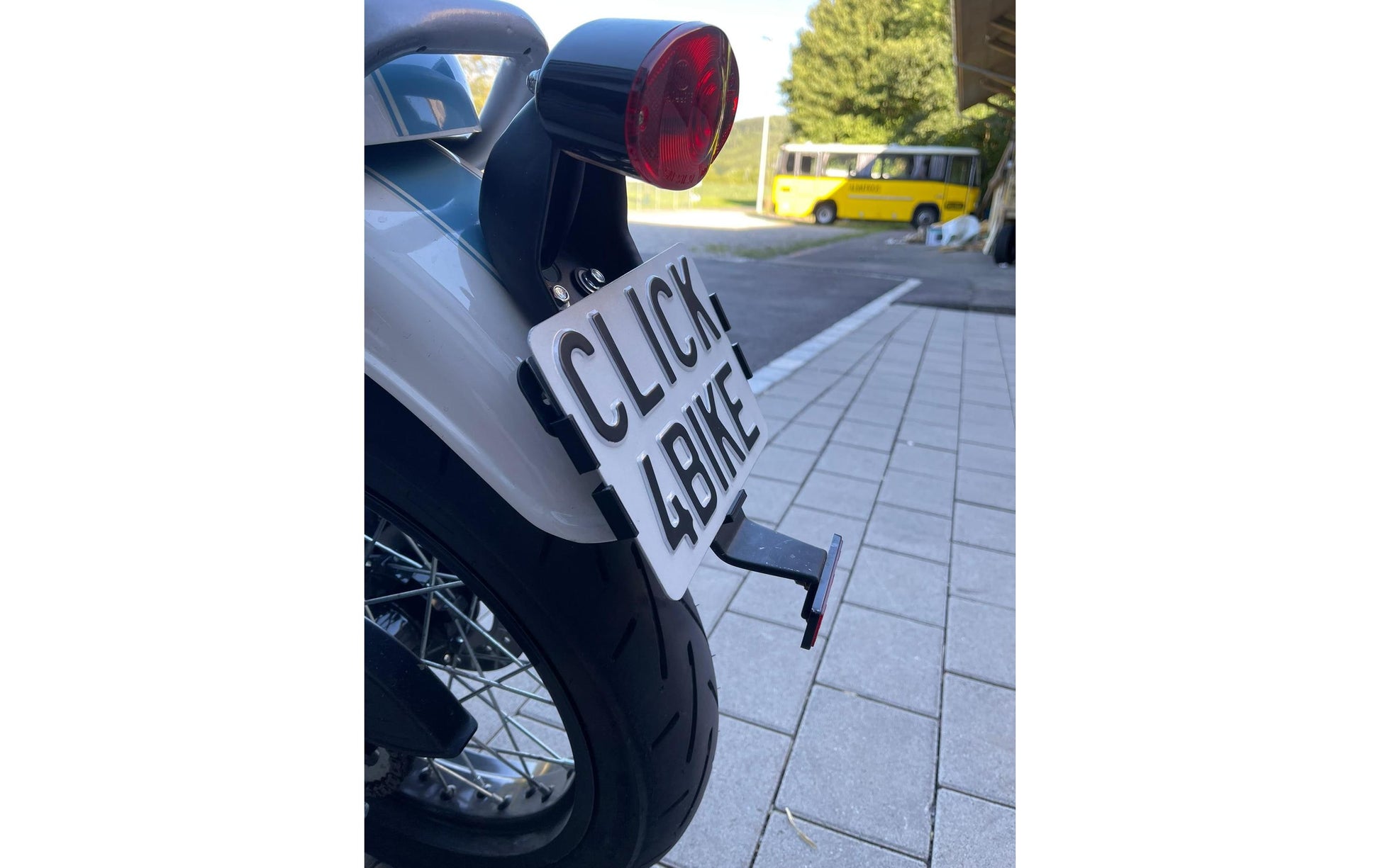 21CARS Wechselrahmen – für Motorrad – Klicksystem – schwarz – Kunststoff – 1 Stk.