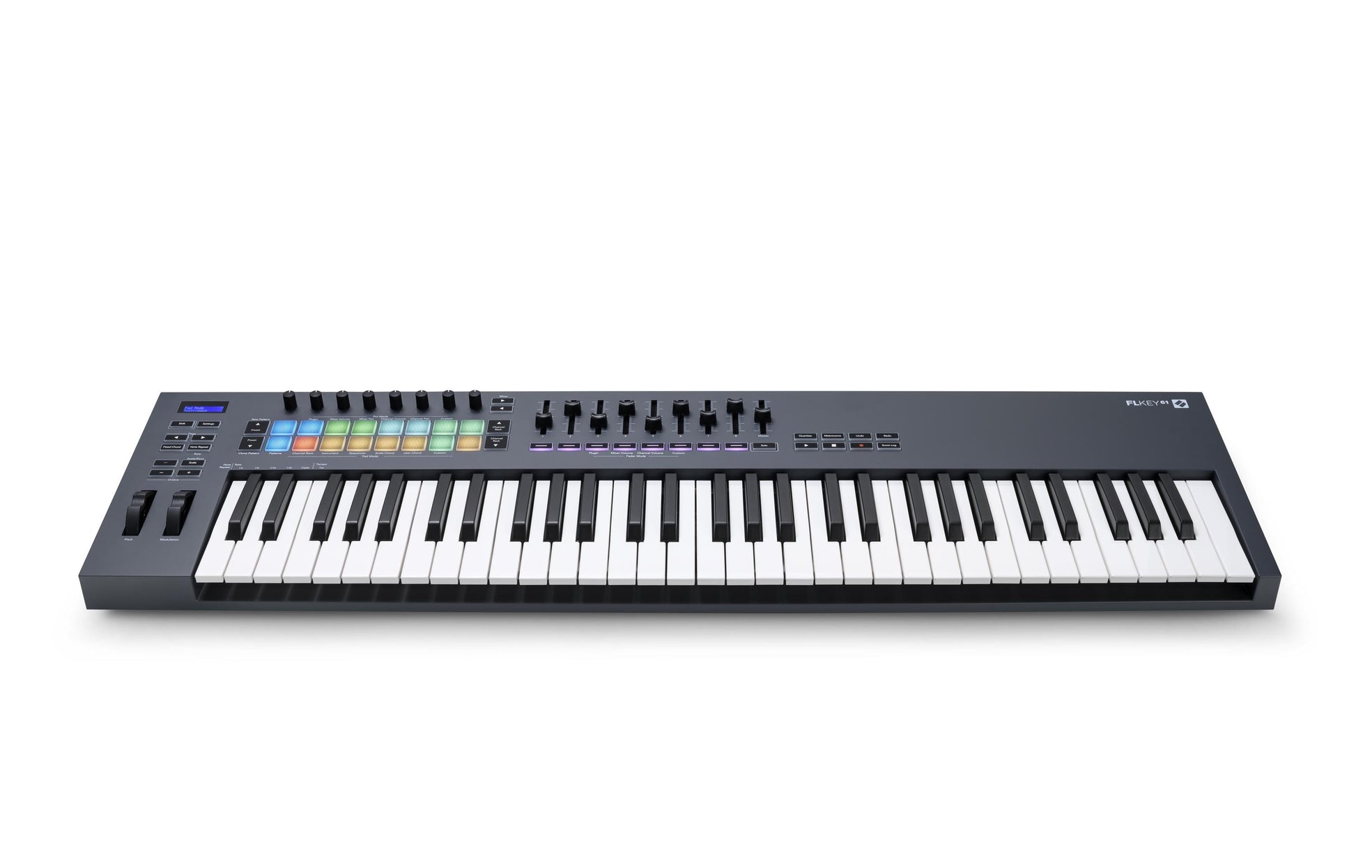 Novation FLkey 61 – 61-Tasten MIDI-Keyboard, USB, nicht gewichtete Tasten, Schwarz