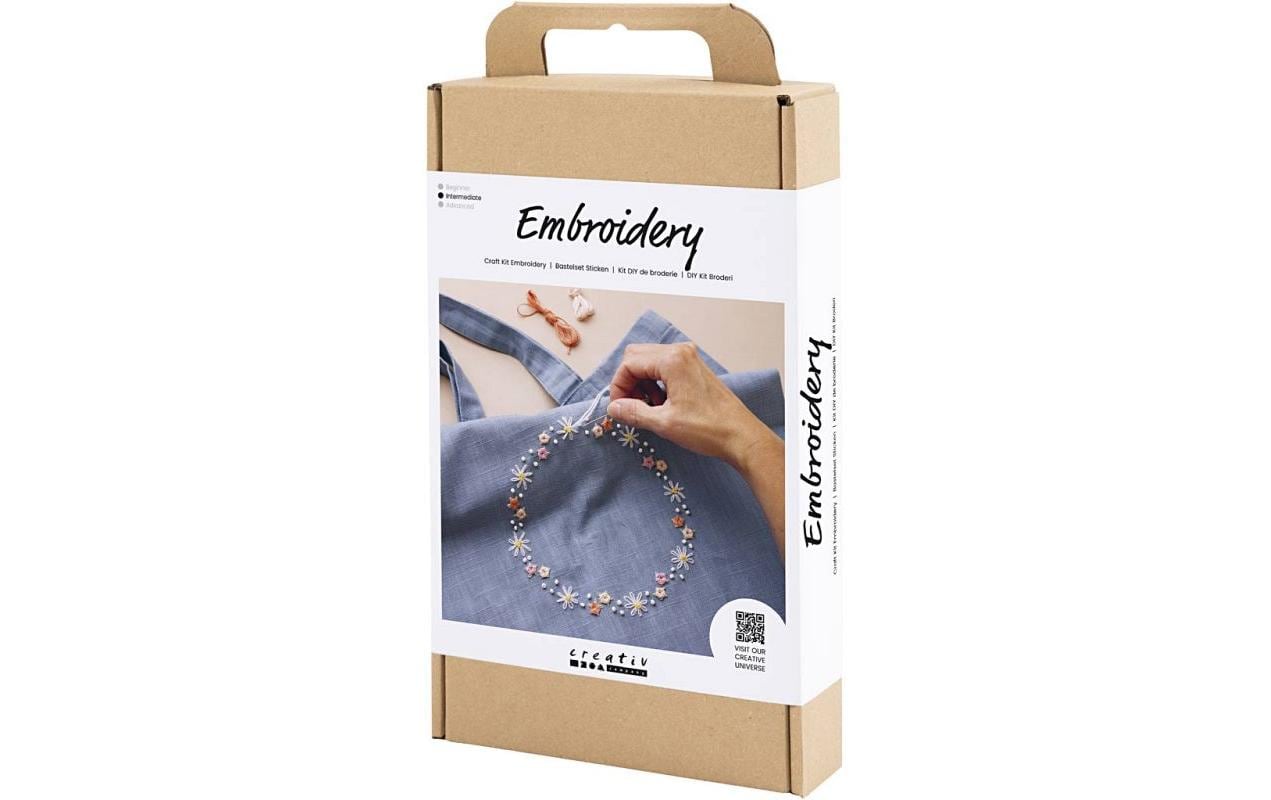 Creativ Company Stick-Set für Kinder – 5-teilig, Baumwolle, Blau – ab 10 Jahren