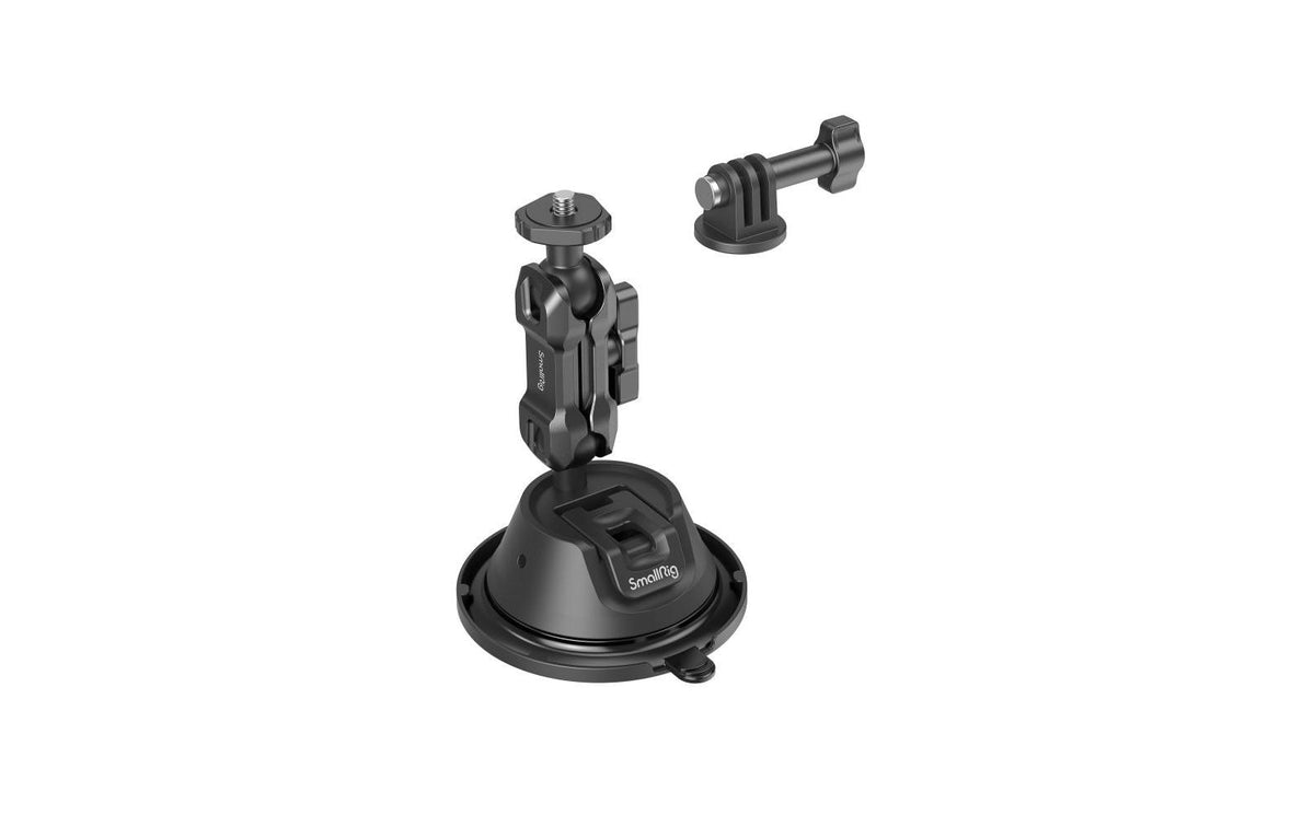 SmallRig 4193 Saugnapfhalterung – 1 kg Traglast – für Action-Kameras mit Universalhalterung