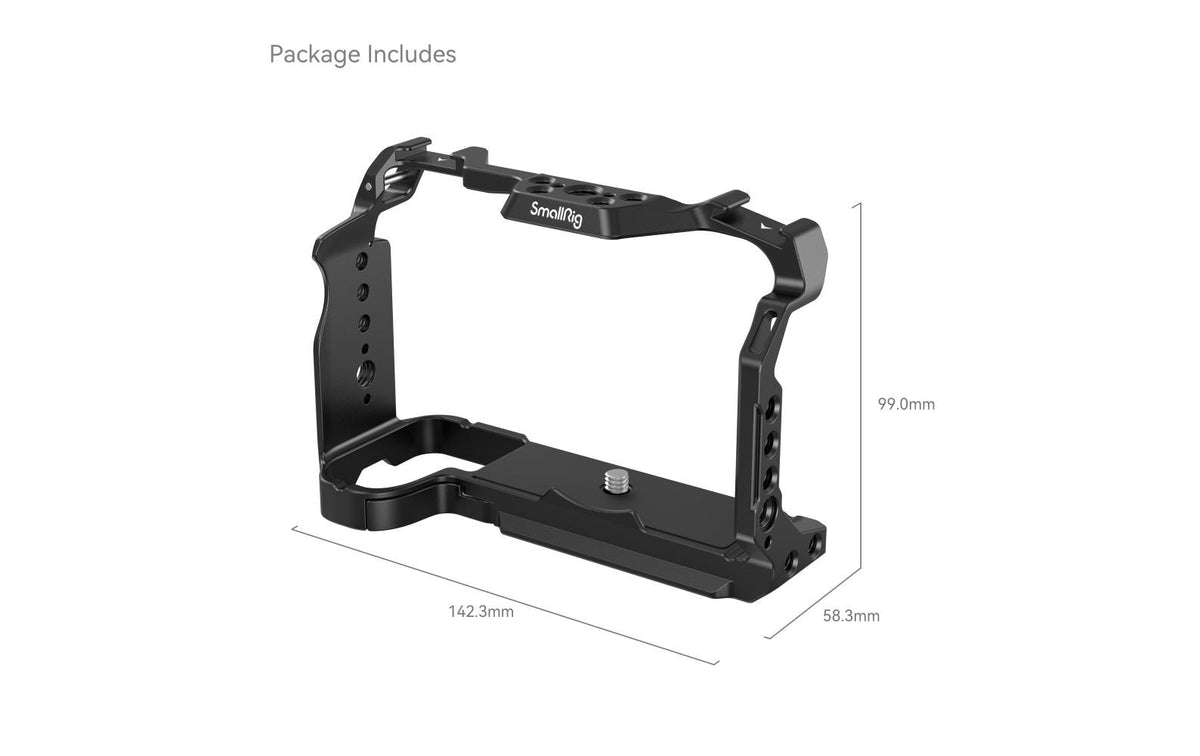 SmallRig 4230 Cage – für FUJIFILM X-S20 – Aluminium, Schwarz, 140 g