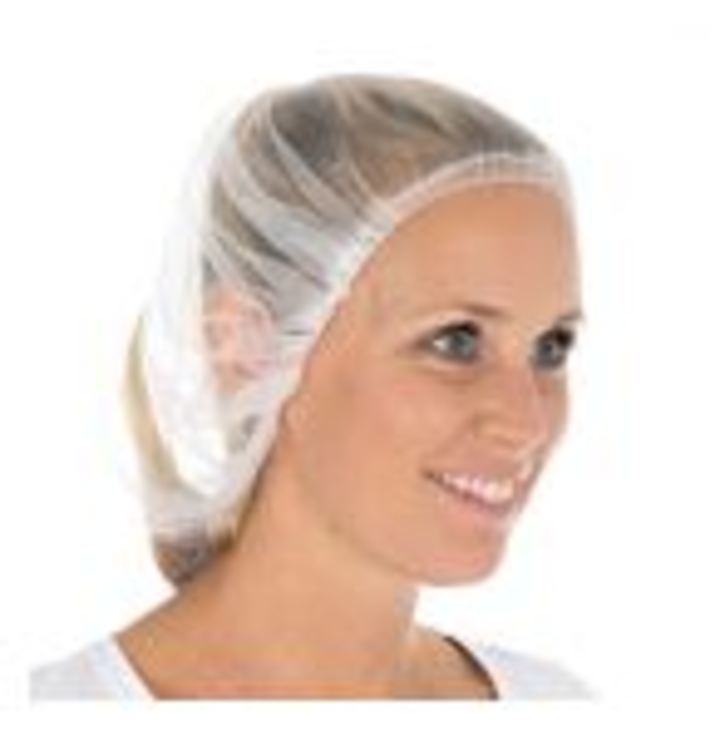 Einweg-Hauben Nylon-Micromesh – 200 Stück – Weiss, Ø 53 cm, latexfrei