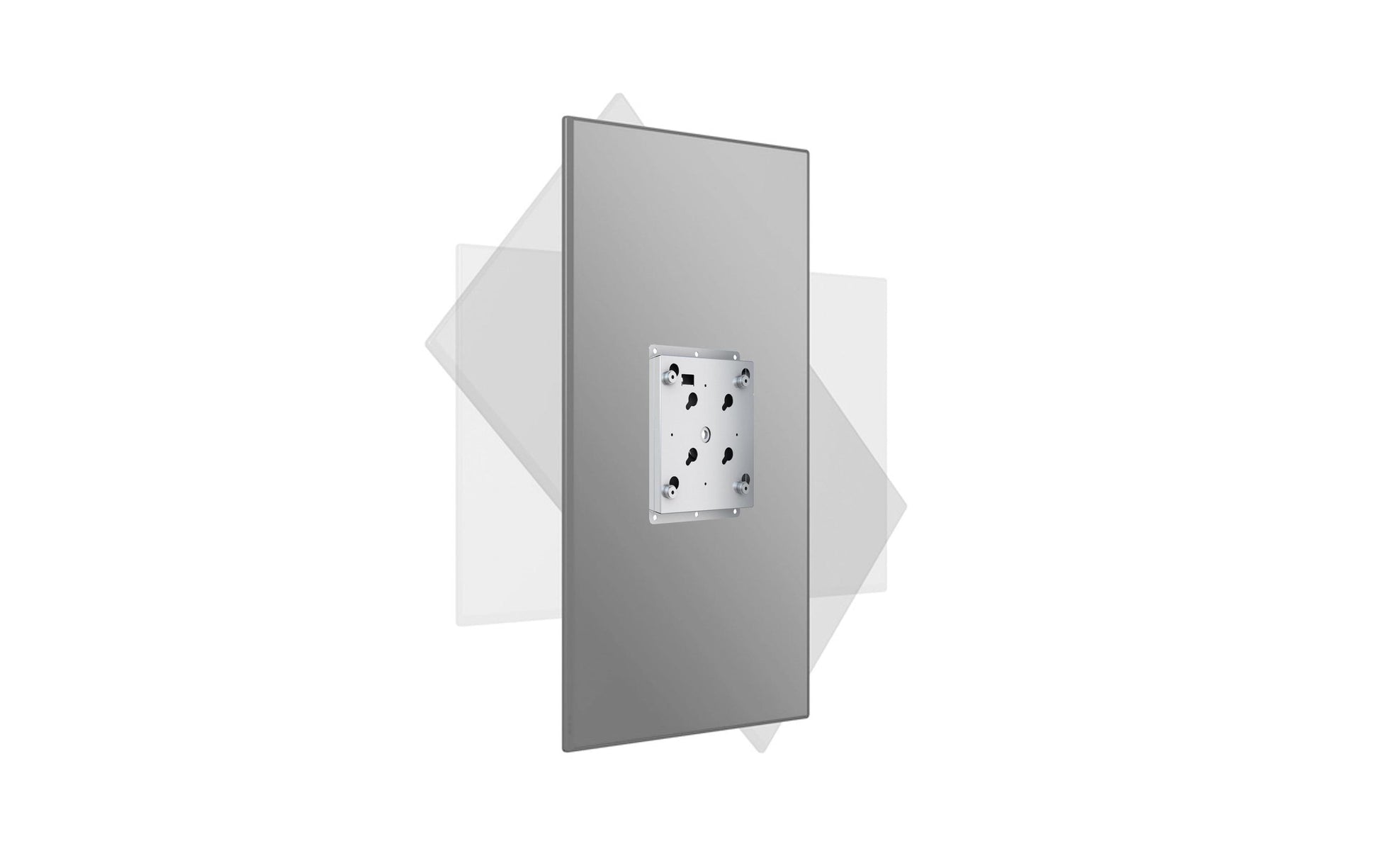 Multibrackets VESA Wandhalterung Flip 100/200 – Wandhalterung, drehbar, für 55", VESA 200×100, bis 35 kg, Silber