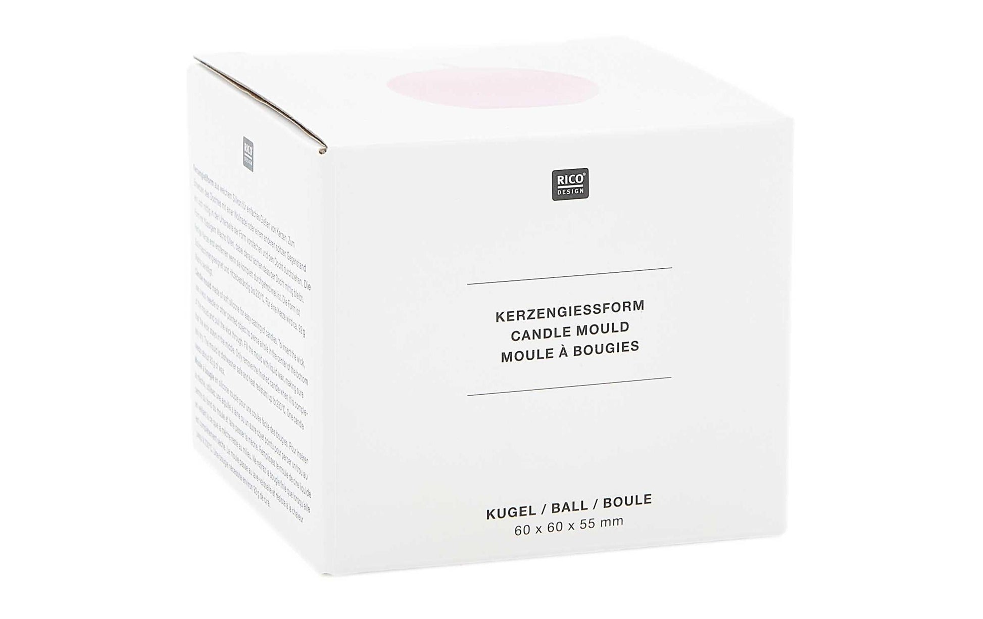Rico Design Kerzengiessform – Kugel – Silikon – Ø 74 × 65 mm – 1 Stück