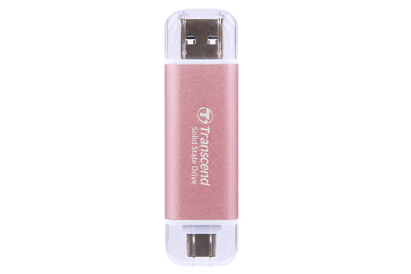 Transcend ESD310P Speichergerät – 1 TB, USB 3.2 Gen 2 (10 Gbps), Pink
