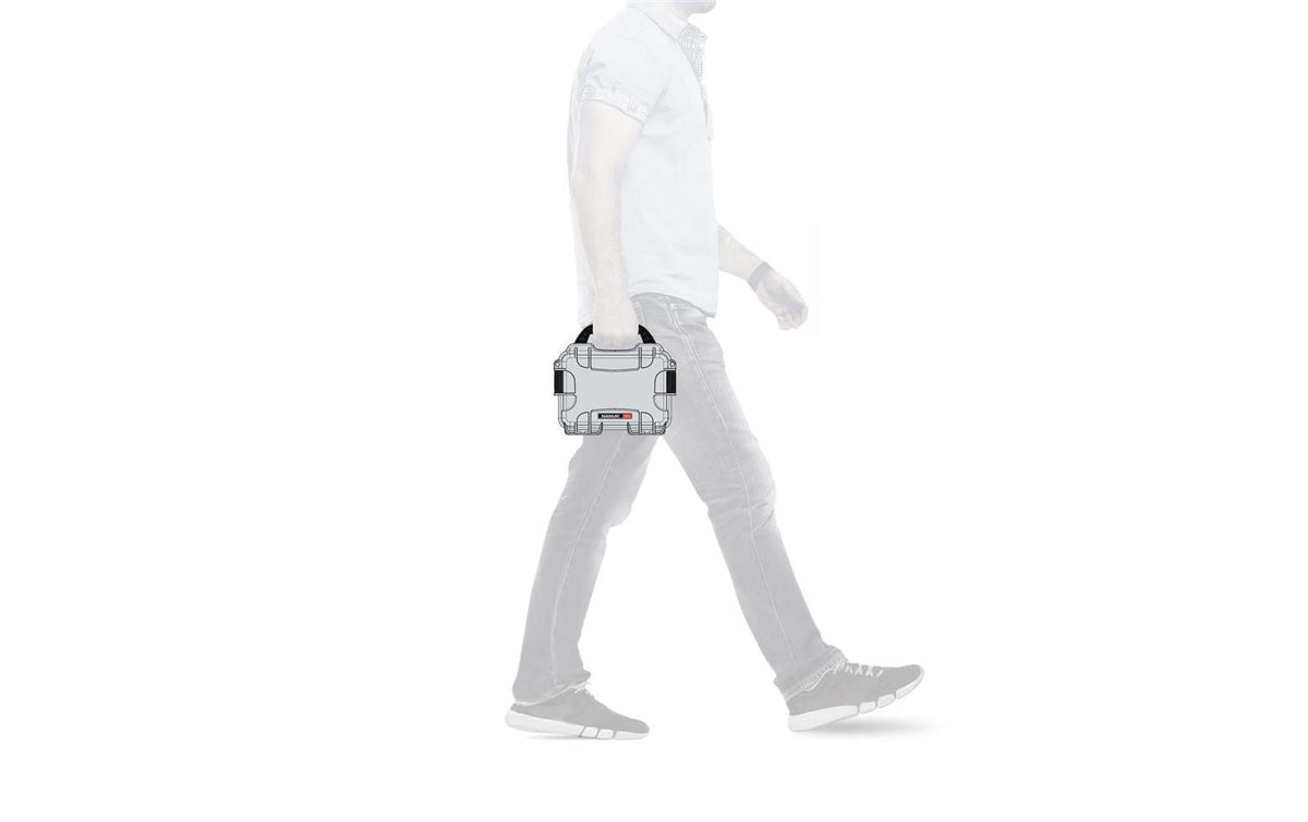 Nanuk Kunststoffkoffer 903, 173 × 231 × 97 mm, Kunststoff, Silber, IPX7