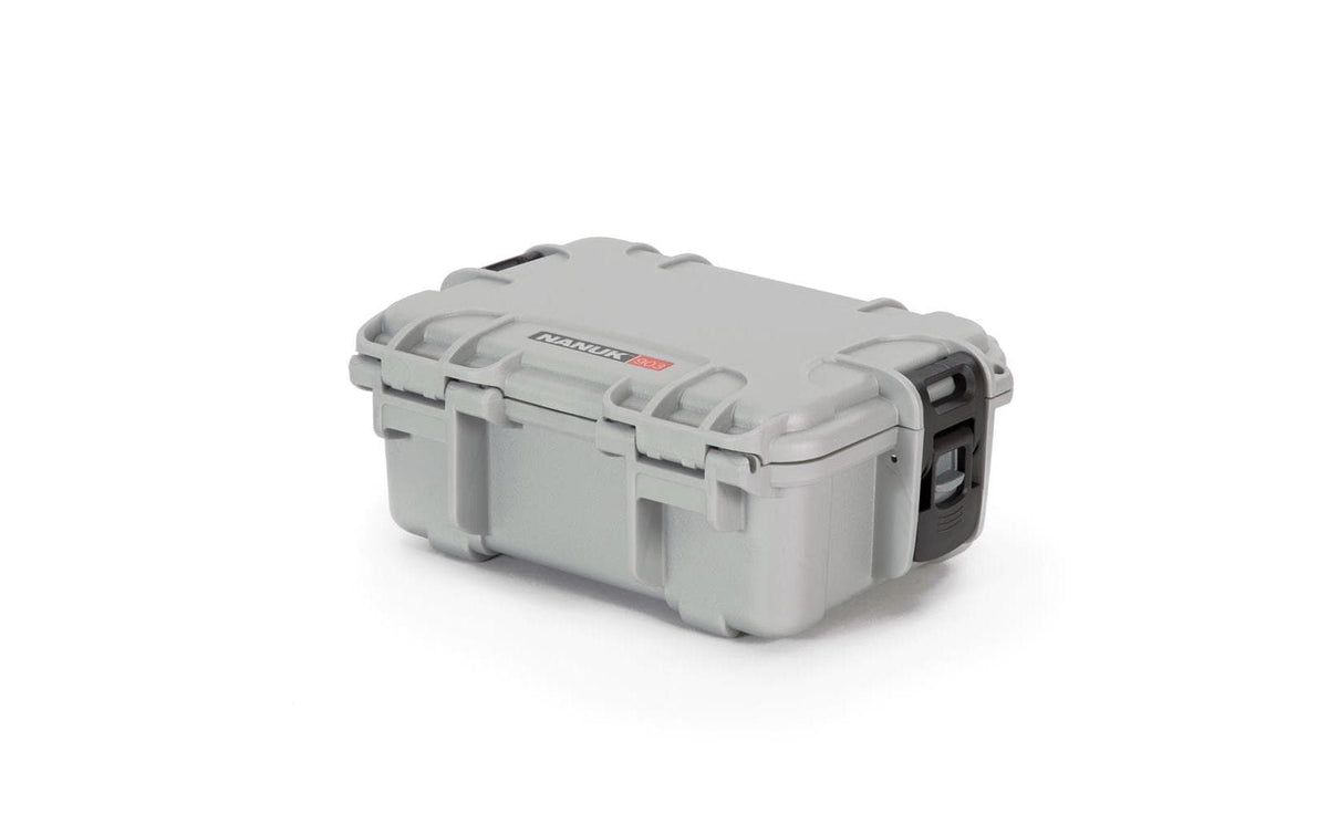 Nanuk Kunststoffkoffer 903, 173 × 231 × 97 mm, Kunststoff, Silber, IPX7